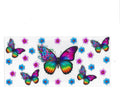 #1222 BUTTERFLIES/FLOWERS