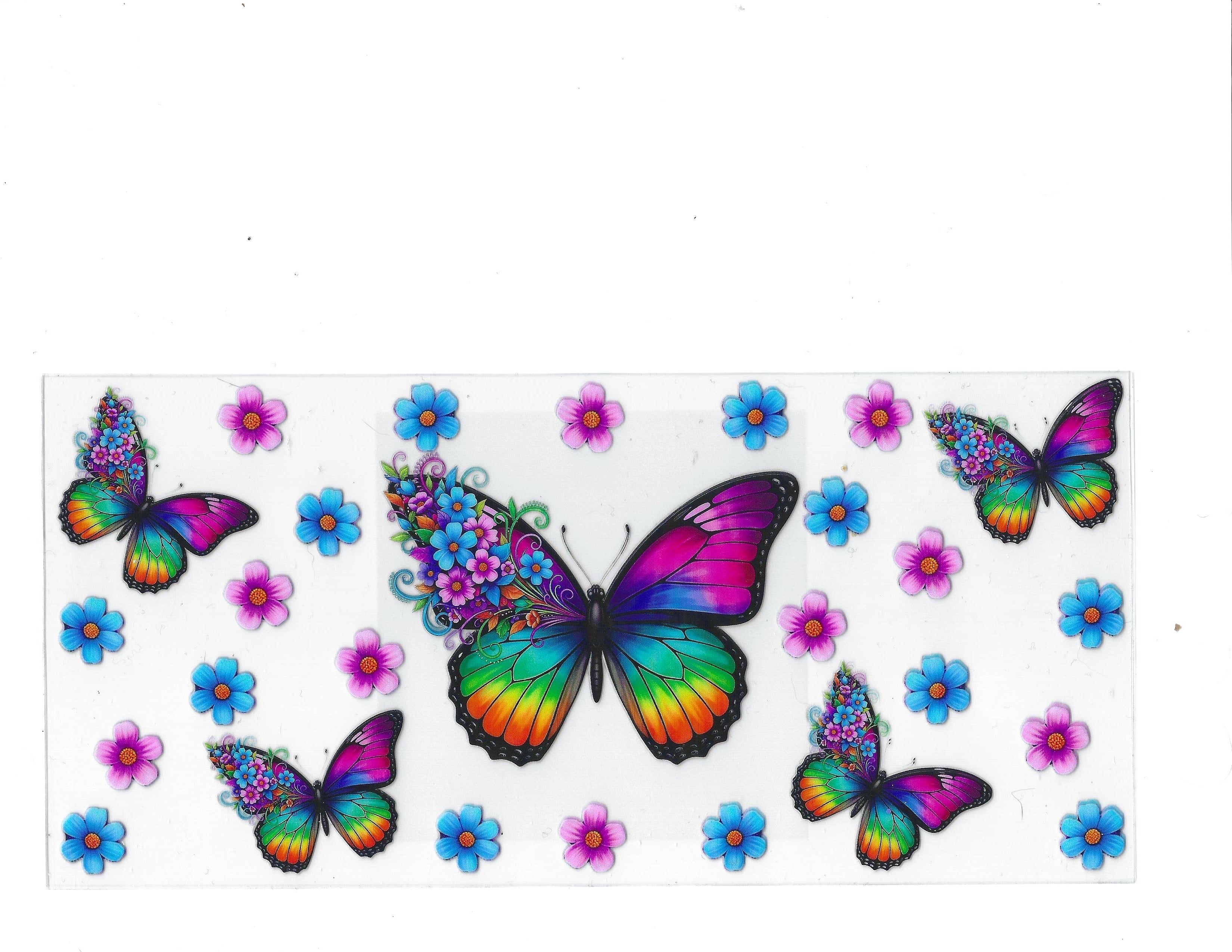 #1222 BUTTERFLIES/FLOWERS