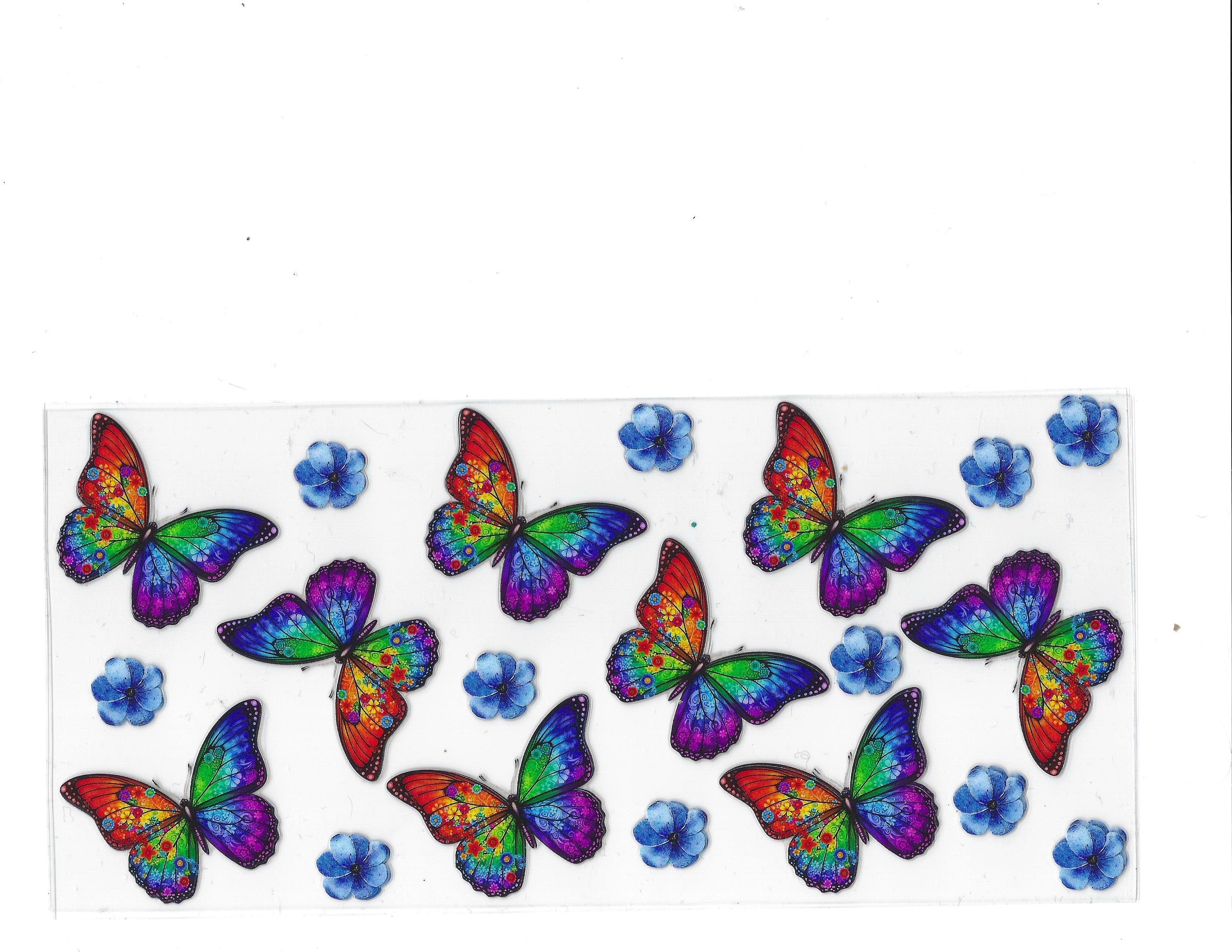 #1224 BUTTERFLIES/FLOWERS