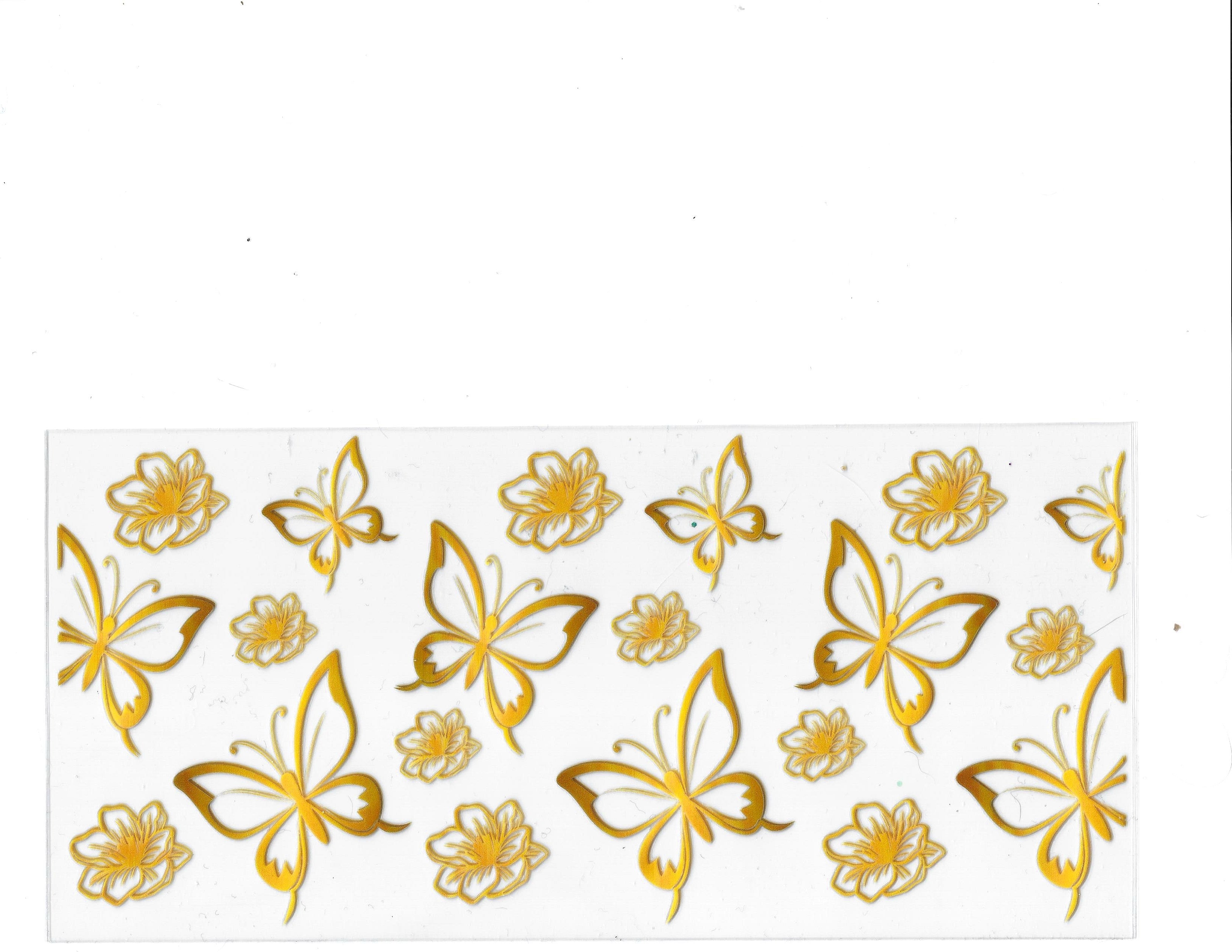 #1232 BUTTERFLIES/FLOWERS