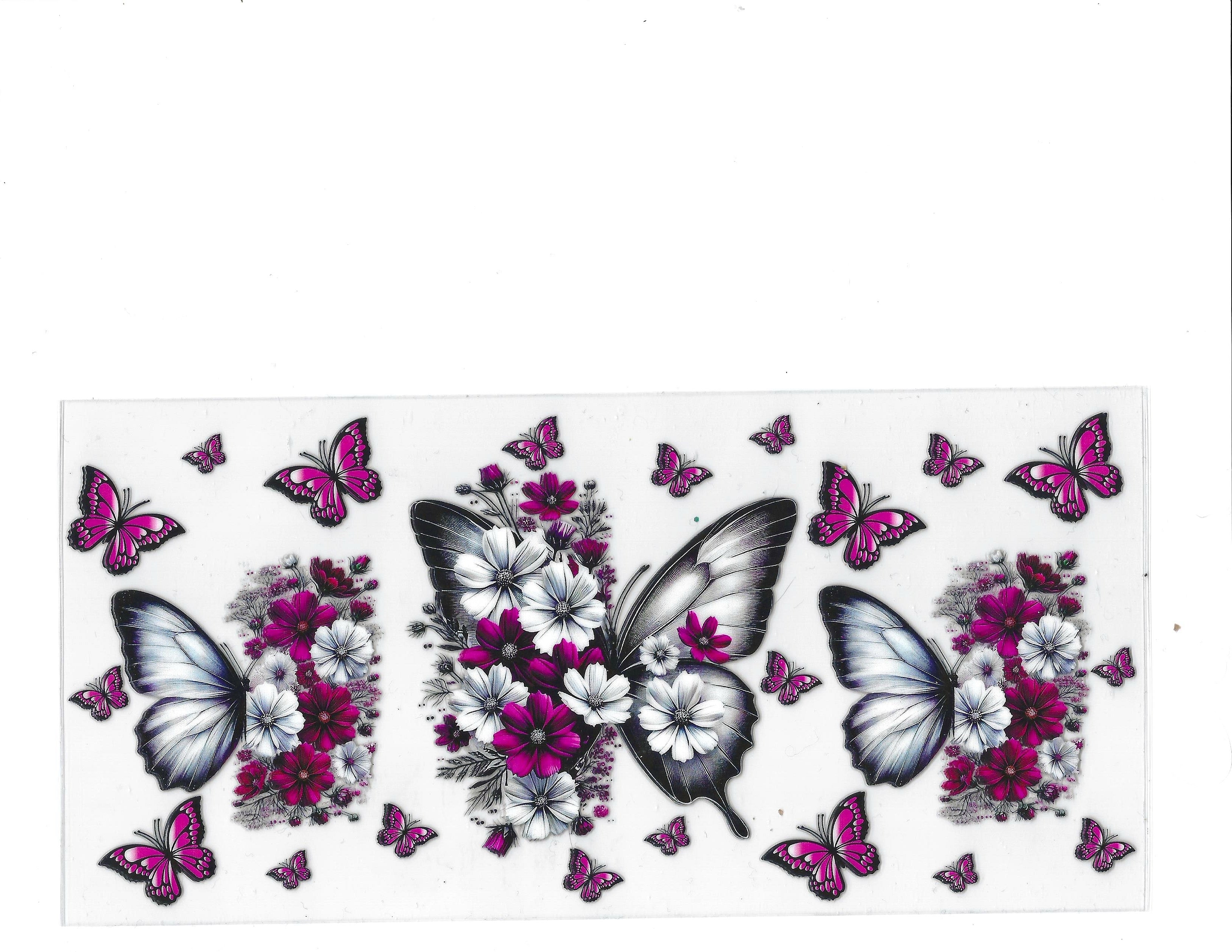 #1242 BUTTERFLIES/FLOWERS