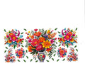 #1243 BUTTERFLIES/FLOWERS
