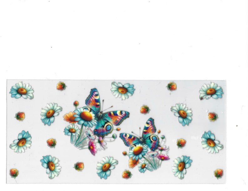 #1202 BUTTERFLIES/FLOWERS