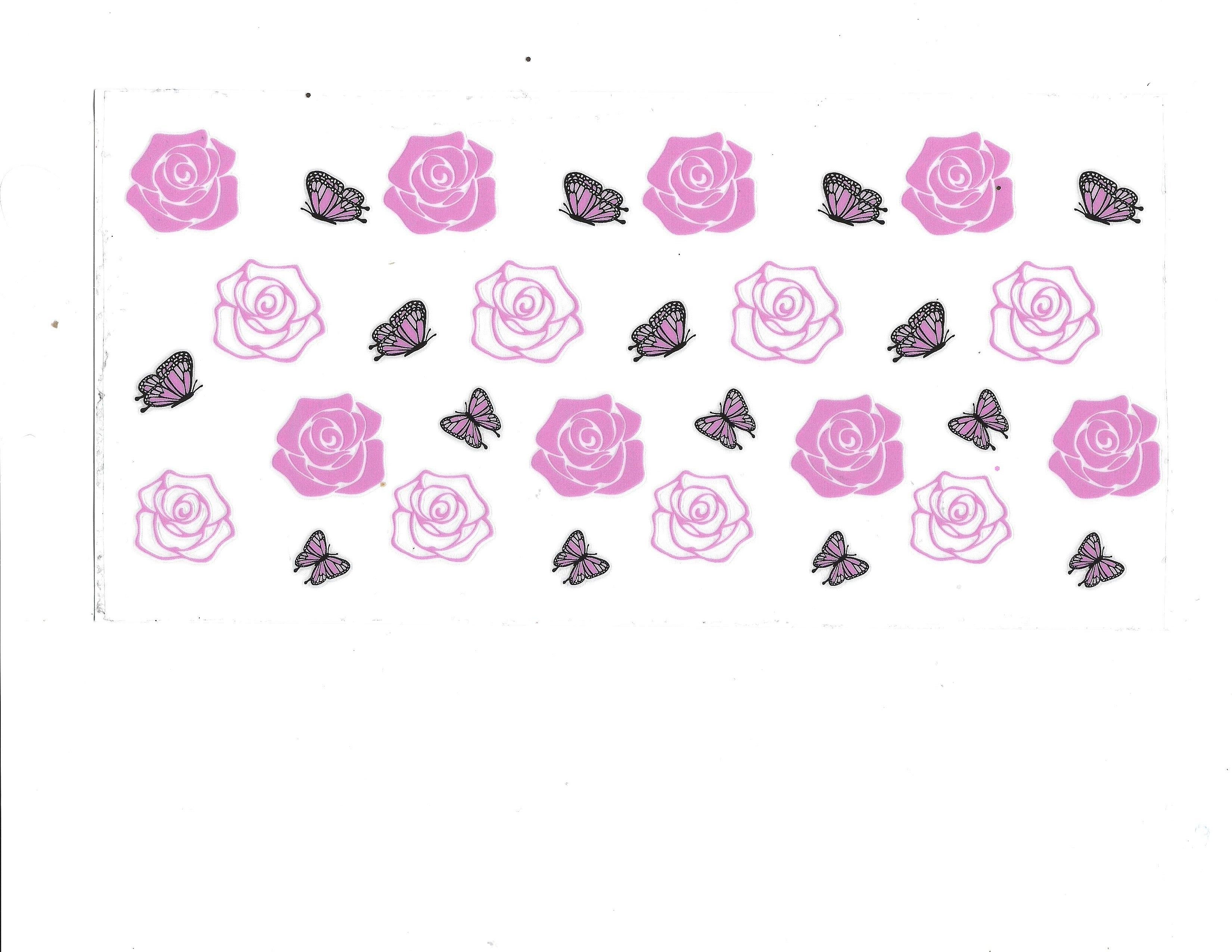 #1251 BUTTERFLIES/FLOWERS