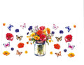 #1259 BUTTERFLIES/FLOWERS