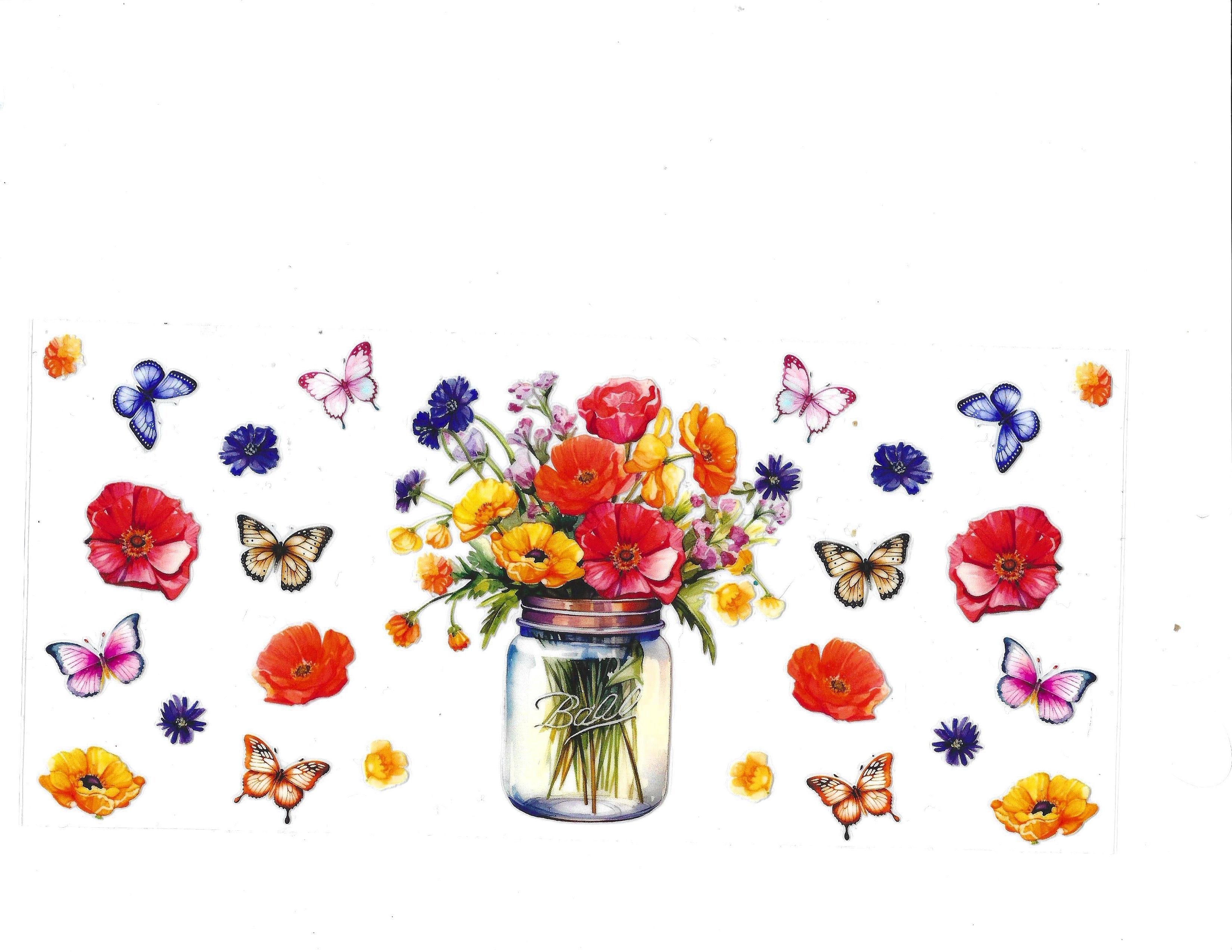#1259 BUTTERFLIES/FLOWERS