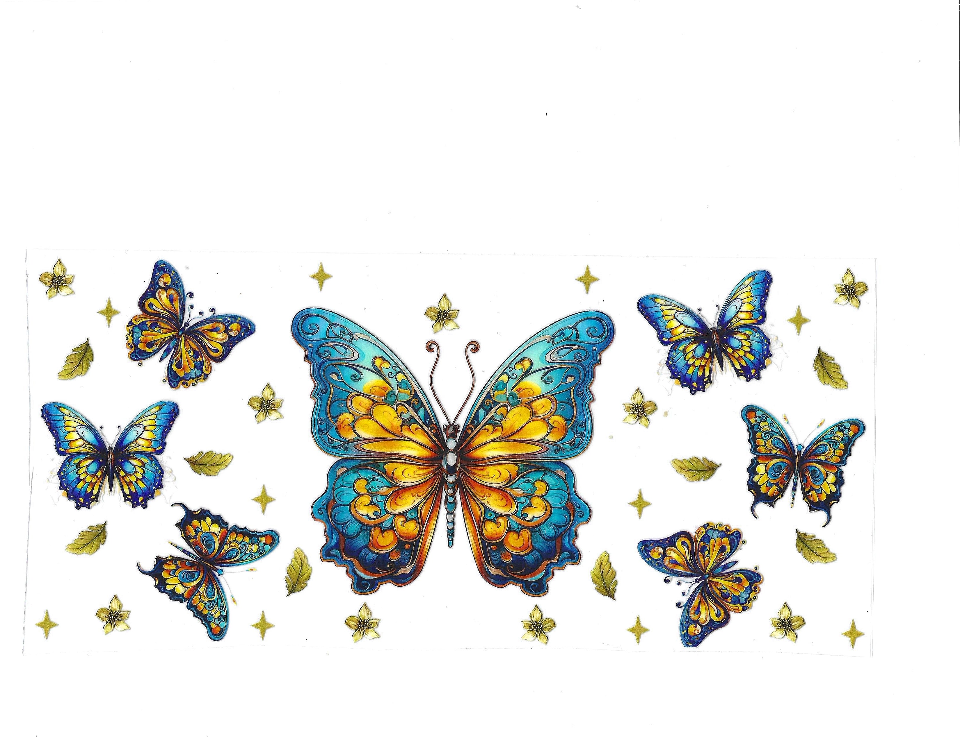 #1893 - BUTTERFLIES/FLOWERS (Copy)