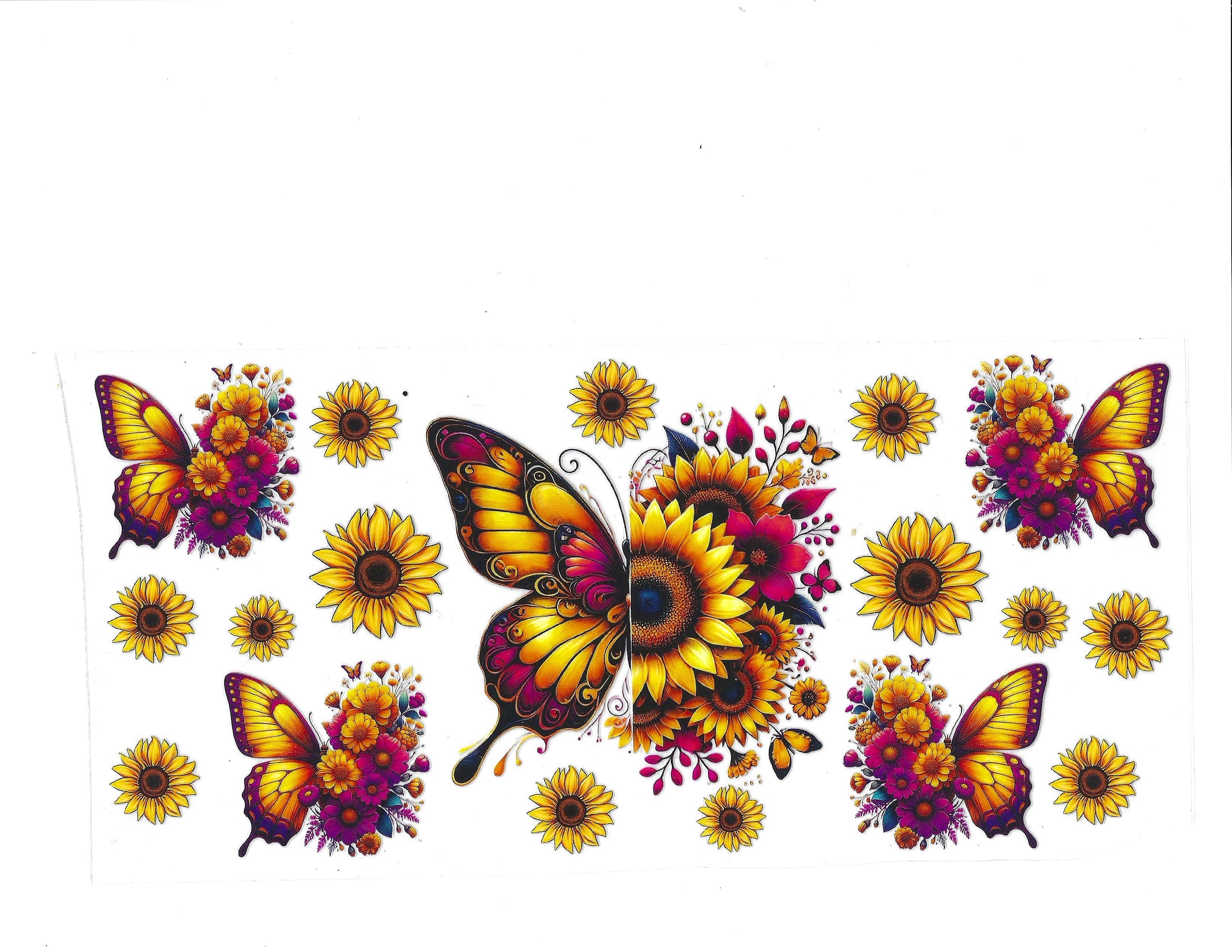 #1895 - BUTTERFLIES/FLOWERS