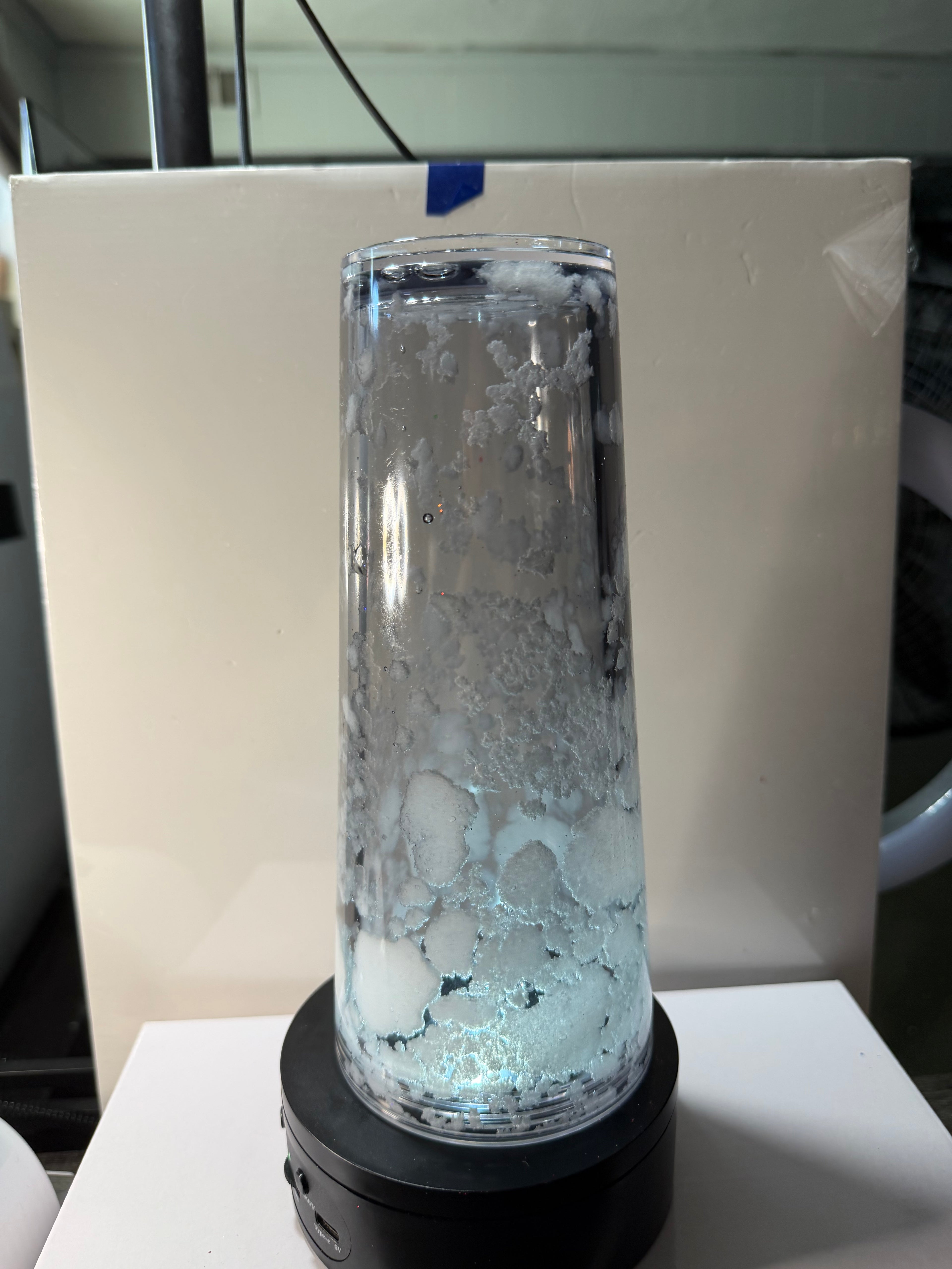 STORMY GREY SKY CLOUD WATERFALL  - 24oz TAPERED CUP