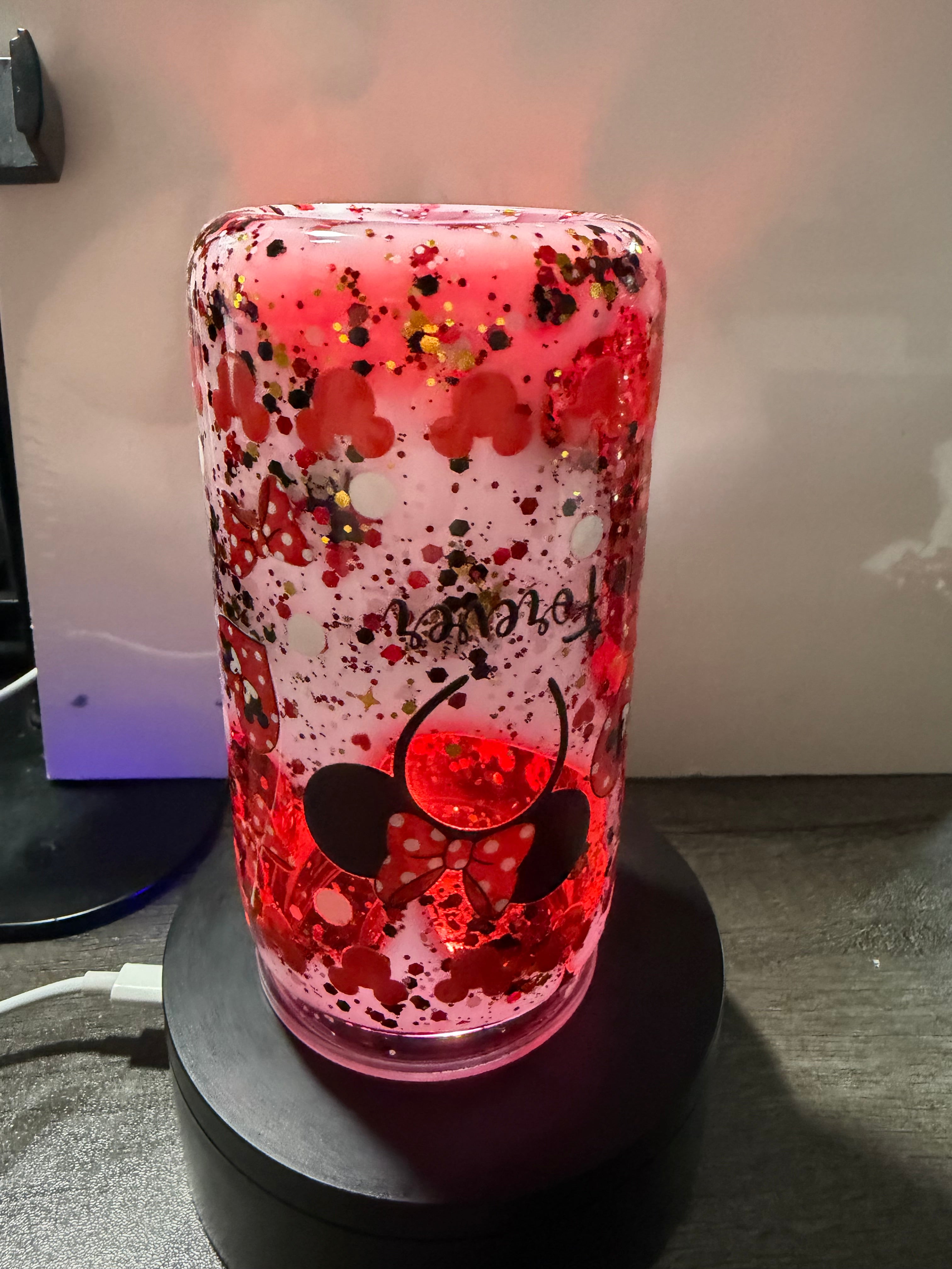 16oz LIBBY ACRYLIC - MICKEY MOUSE DUEL LAVA - WITH DECO LID