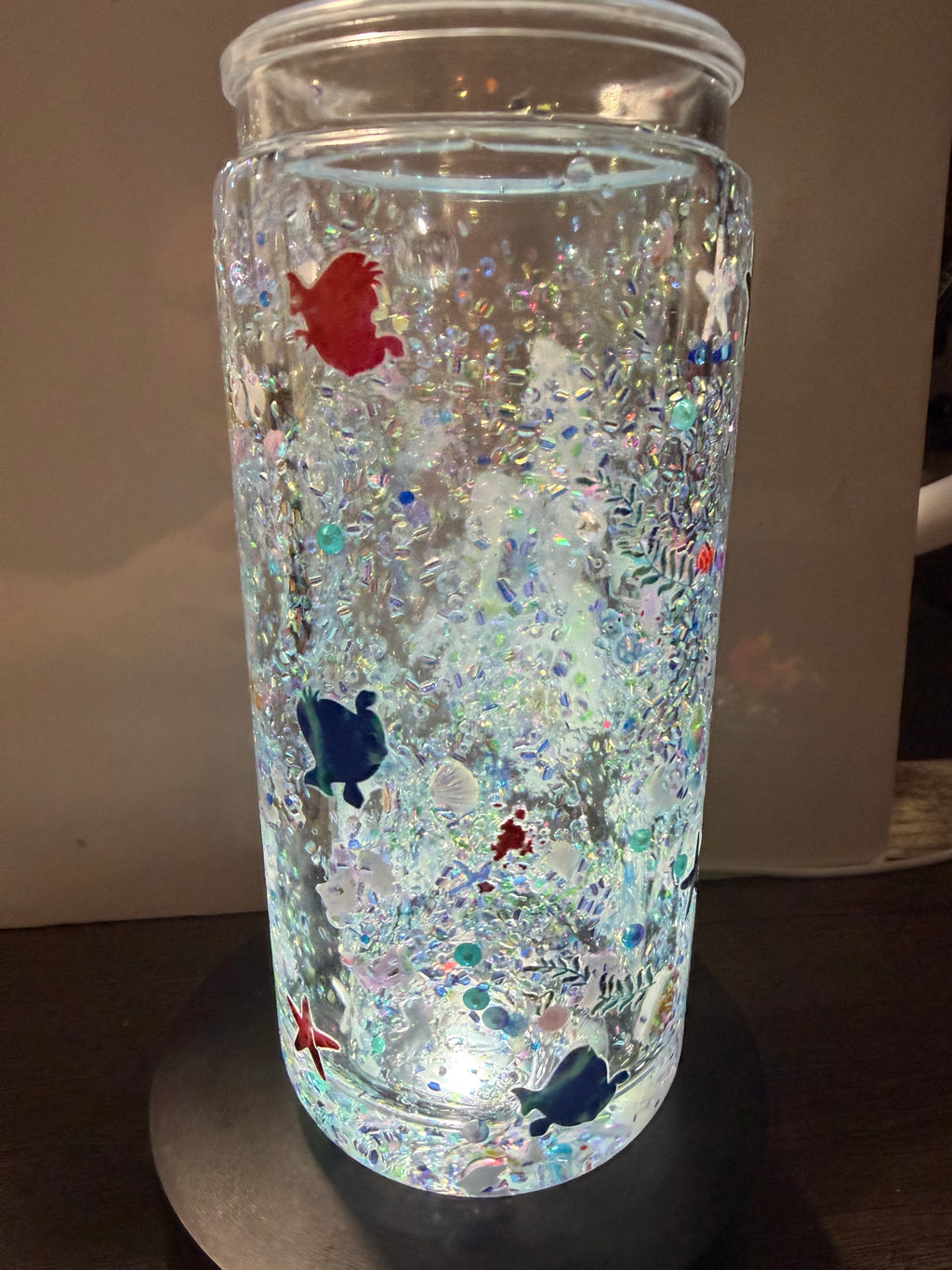 20OZ LIBBY ACRYLIC - LITTLE MERMAID DUEL LAVA WITH DECO LID