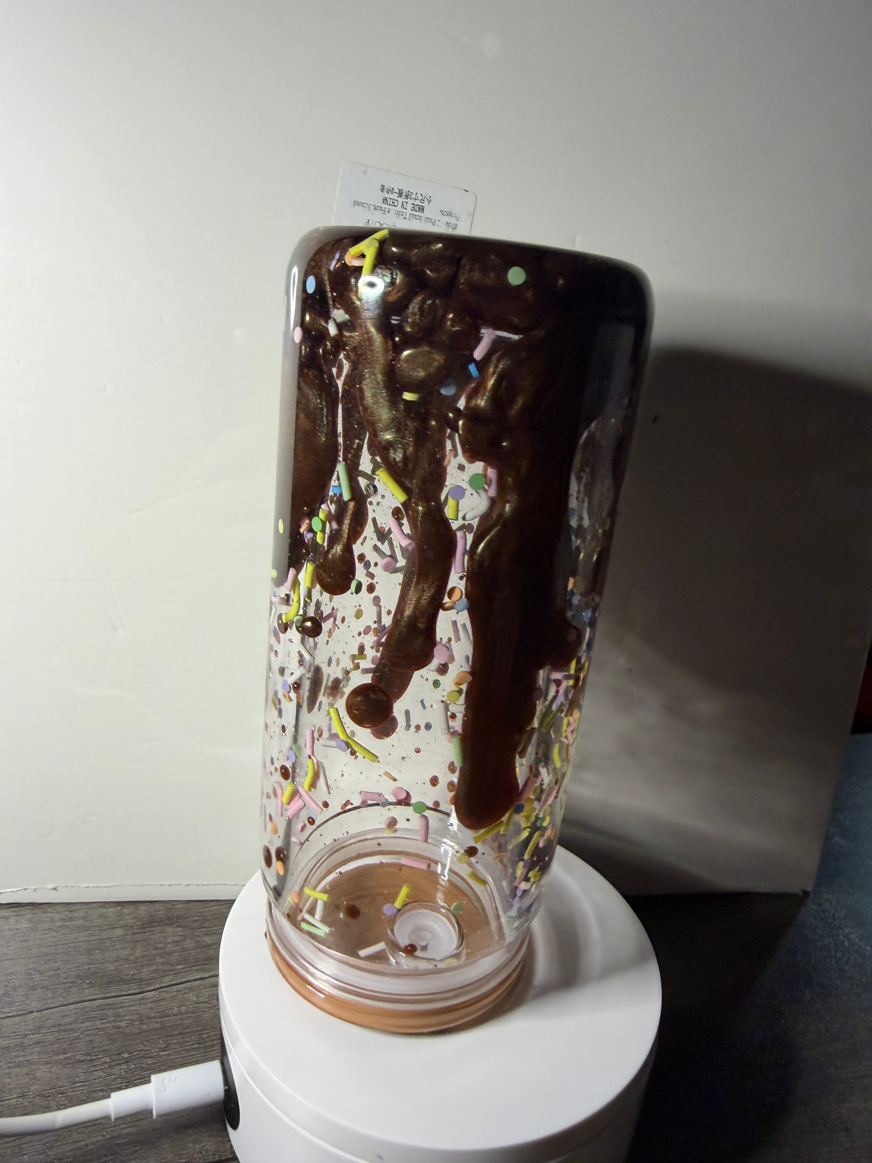 CHOCOLATE SPRINKLE DONUT w/ DECO LID - DUEL LAVA - 20OZ LIBBY CAN STYLE (Copy)