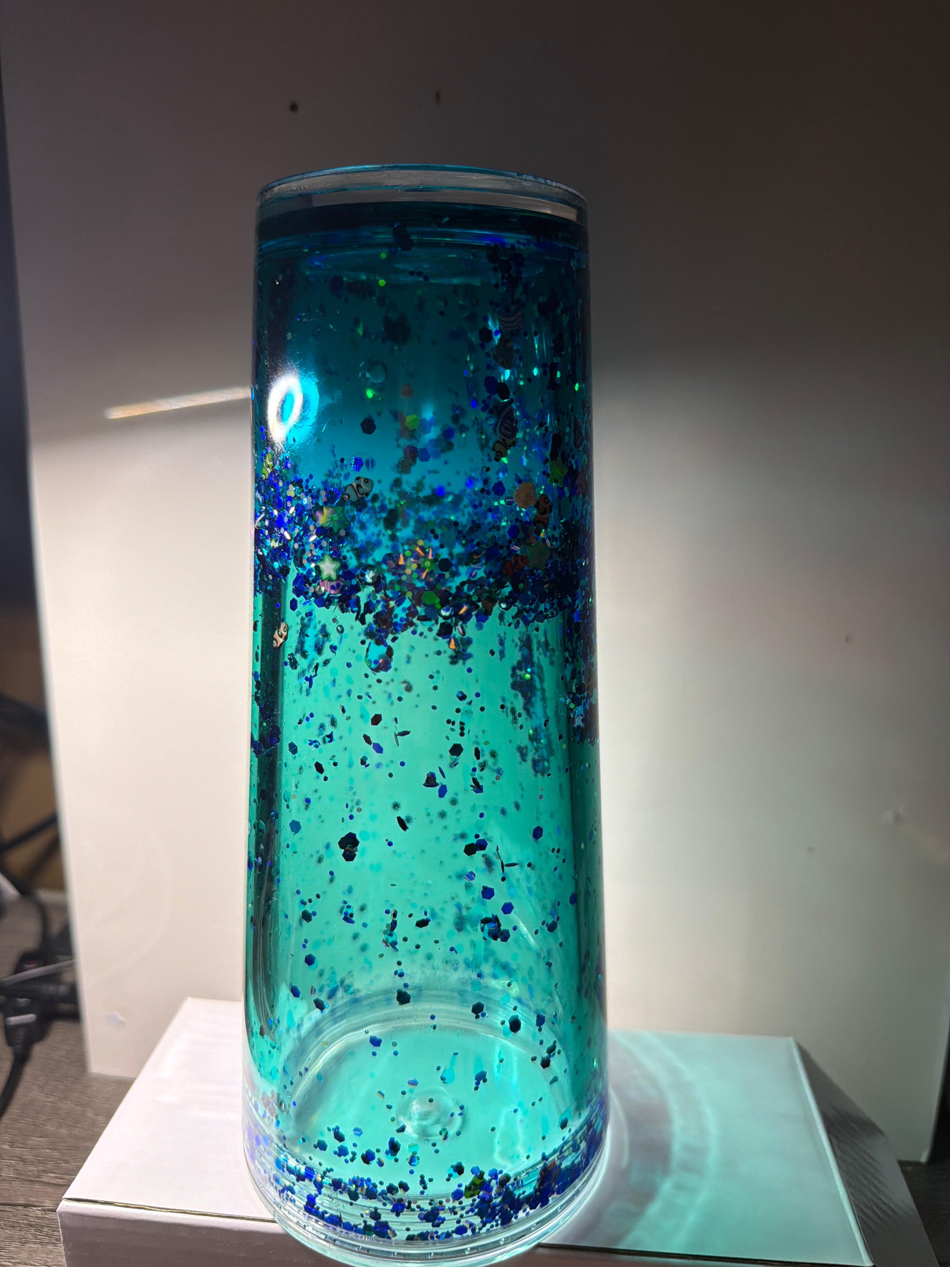 Duel lava Aquarium cup - Acrylic 24oz - GLOW