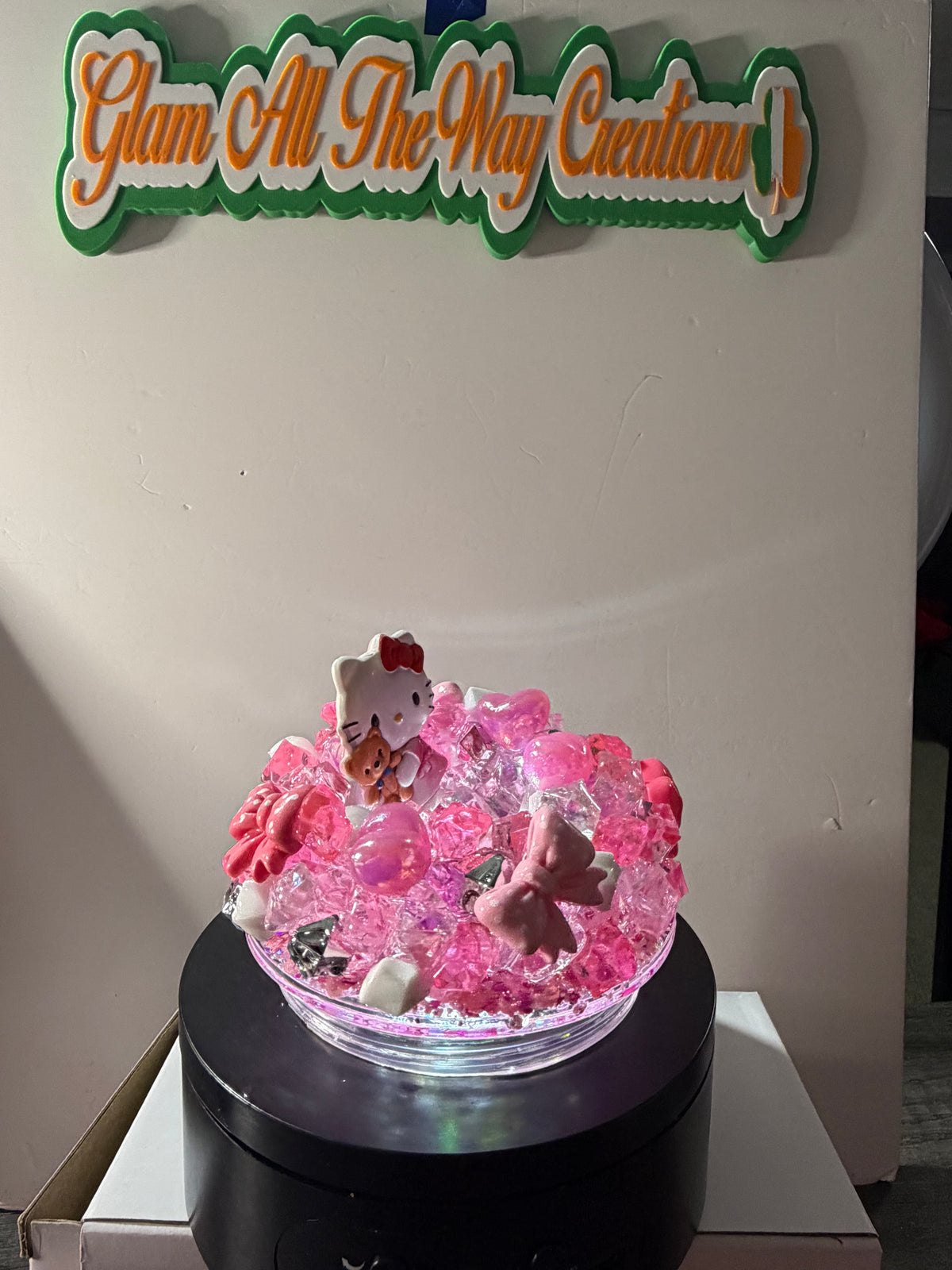 24oz TAPERED CUP - PRINCESS - BABY PINK LAVA - HELLO KITTY CUP - DECO LID