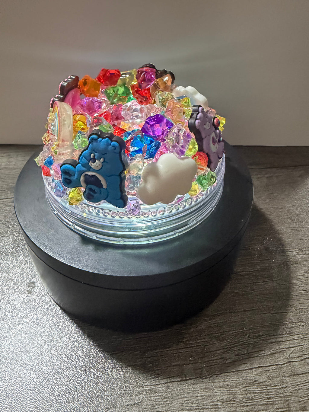20OZ MASON ACRYLIC - CAREBEARS CLOUD CUP  - WITH DECO LID