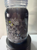 20OZ MASON ACRYLIC - WATERFALL NUGHTSKY CLOUD - GLOW IN THE DARK w/ DECO LID