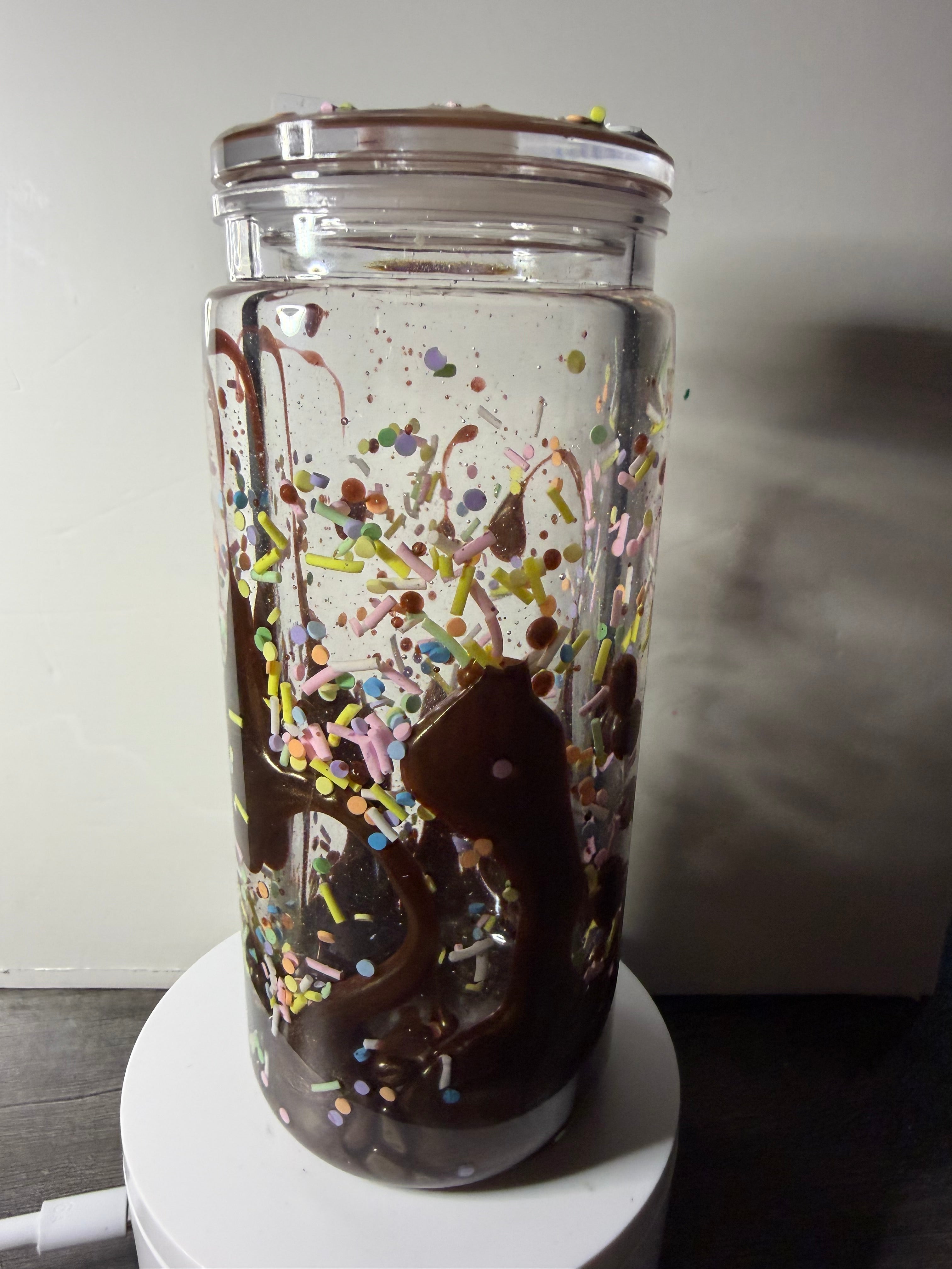 CHOCOLATE SPRINKLE DONUT w/ DECO LID - DUEL LAVA - 20OZ LIBBY CAN STYLE (Copy)