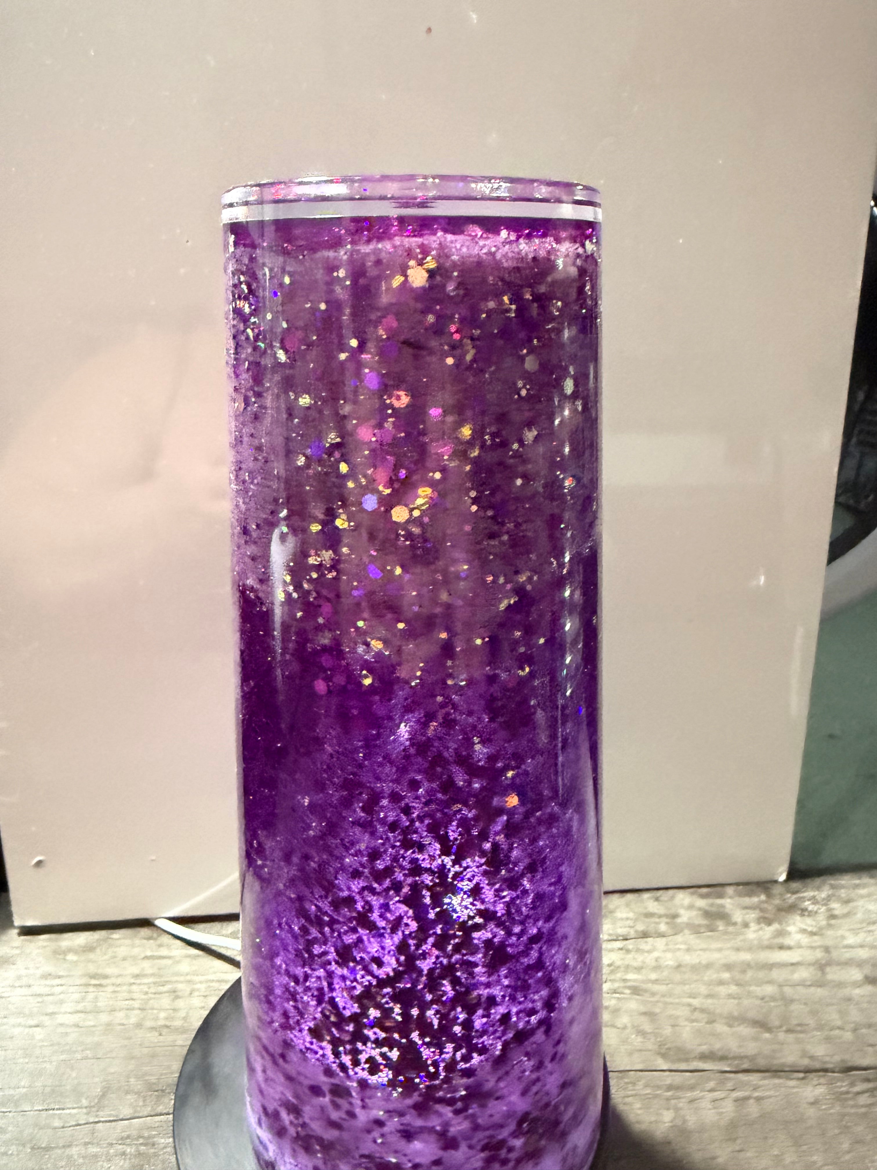 24oz TAPERED CUP - PURPLE ROYALTY - DREAMSCAPES - WITH DECO LID
