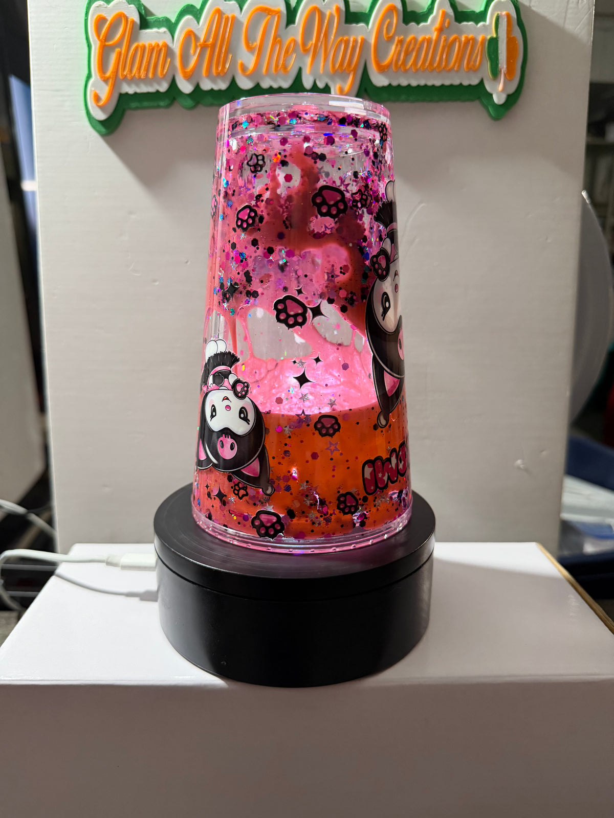 16OZ TAPERED - PINK MY MELODY LAVA - WITH DECO LID