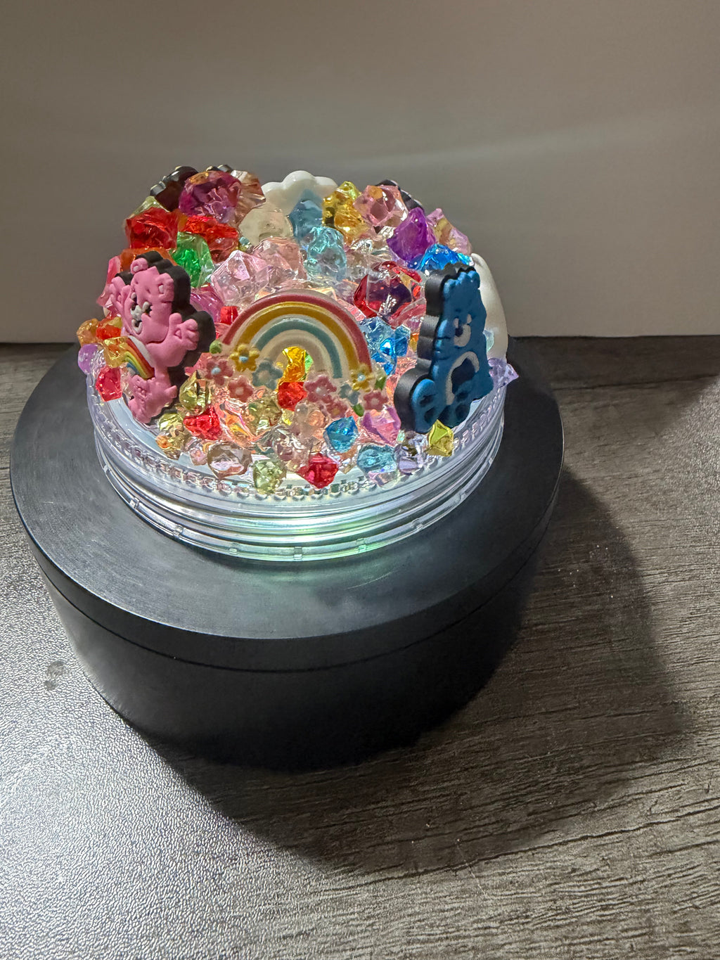 20OZ MASON ACRYLIC - CAREBEARS CLOUD CUP  - WITH DECO LID