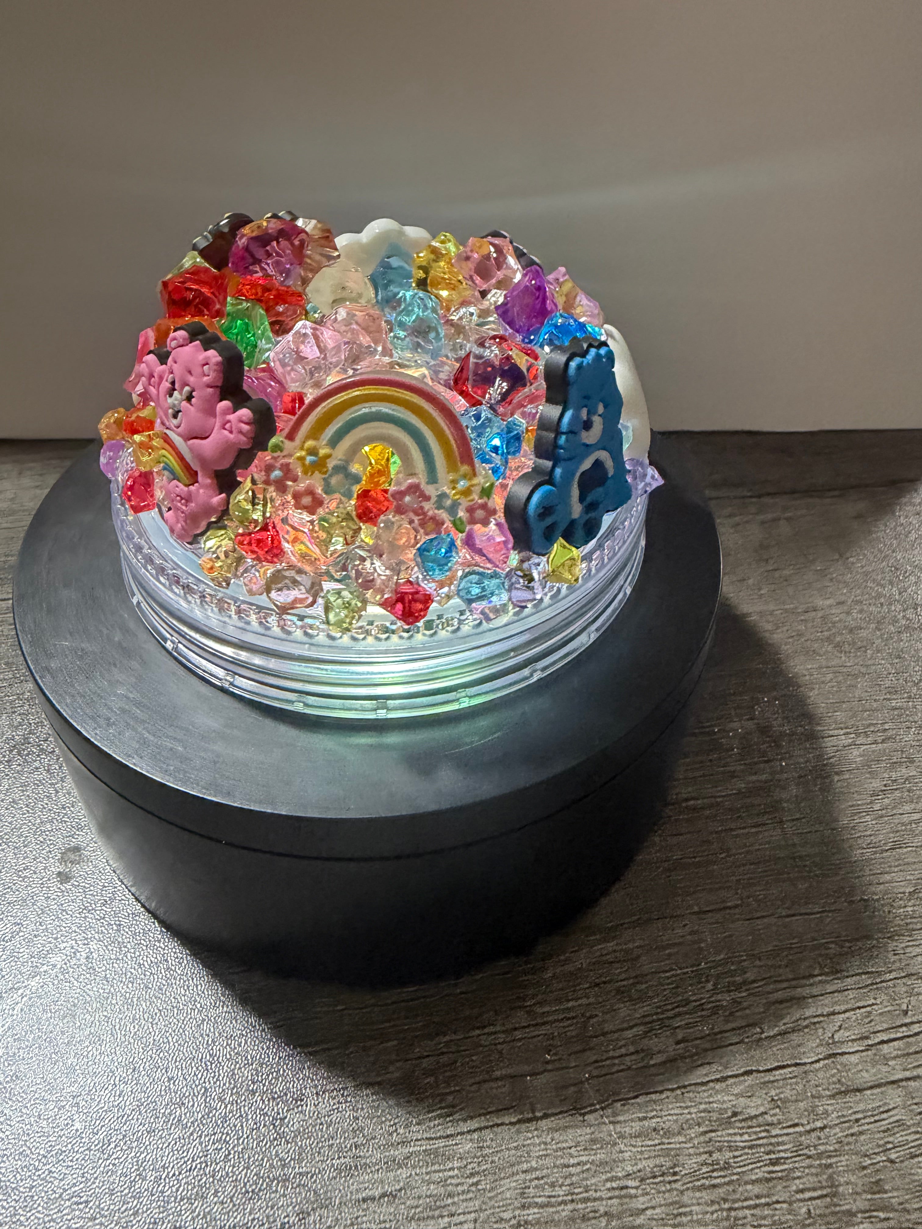 20OZ MASON ACRYLIC - CAREBEARS CLOUD CUP  - WITH DECO LID
