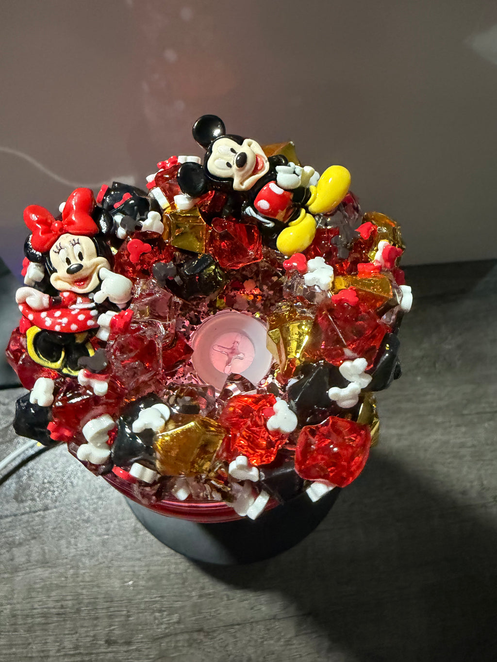 16oz LIBBY ACRYLIC - MICKEY MOUSE DUEL LAVA - WITH DECO LID
