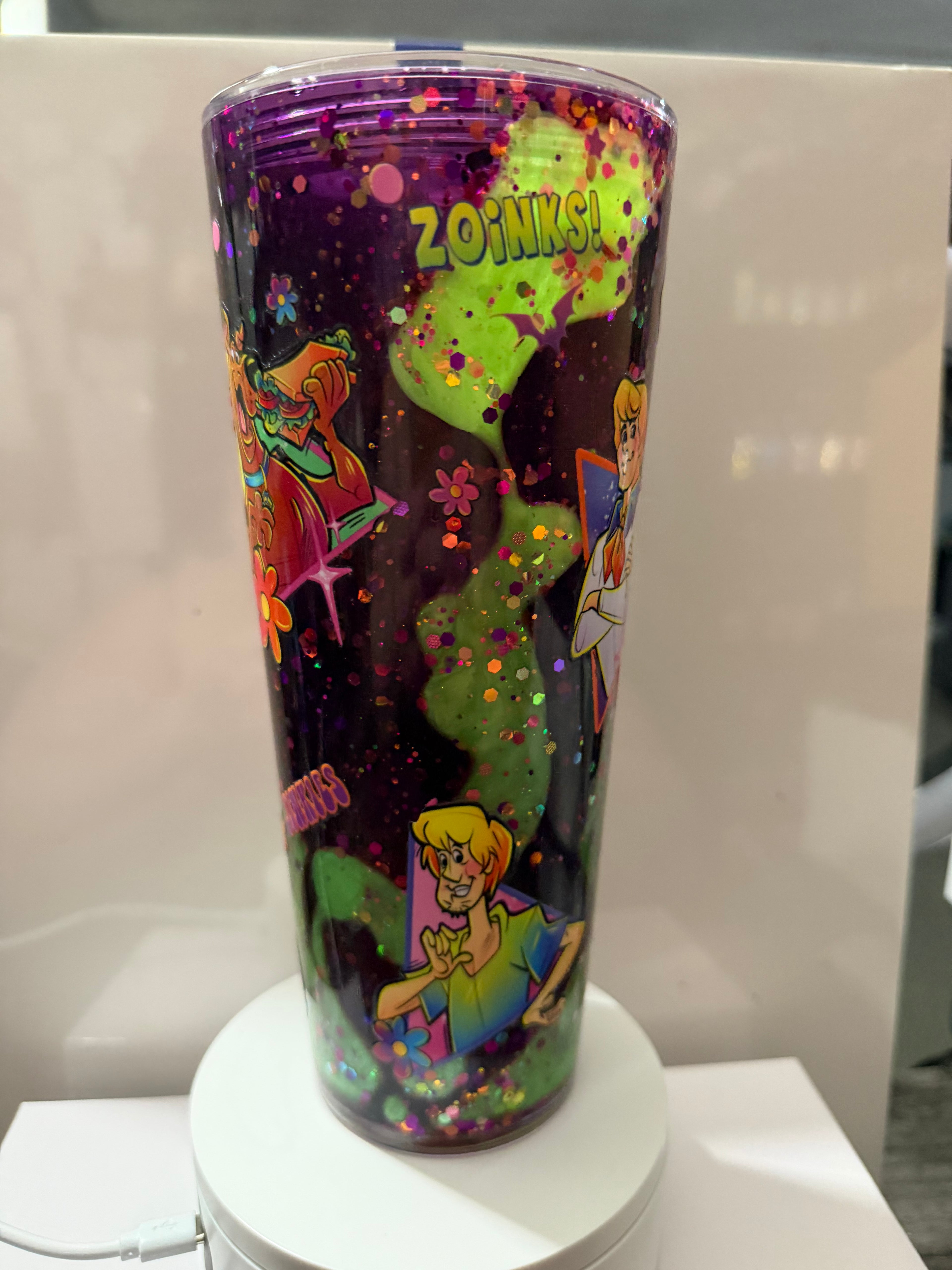 Zoinks! - Acrylic 24oz - Scooby doo purple and neon green duel lava