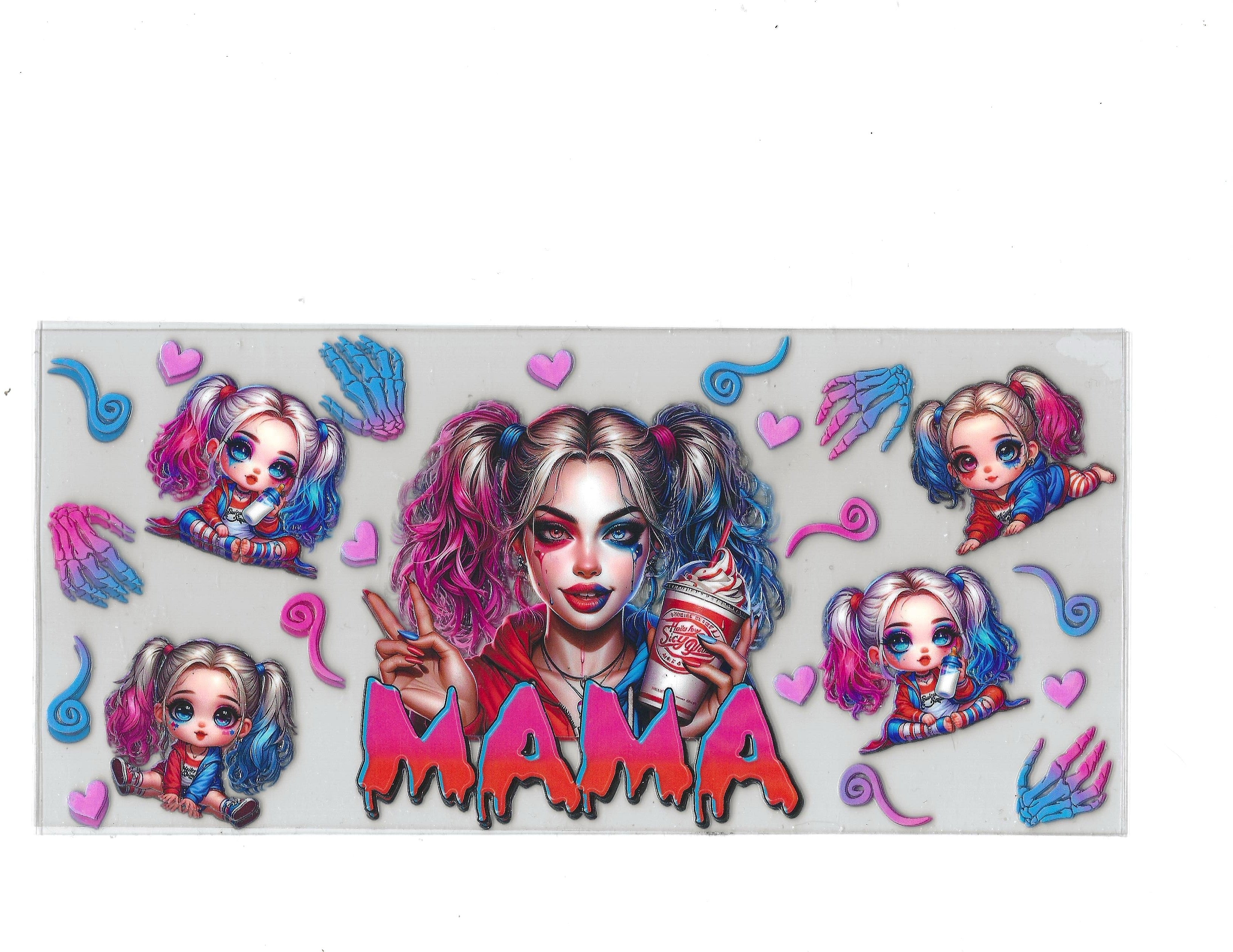#2421 - HALLOWEEN - HARLEY QUINN MAMA