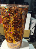 Brown and gold duel lava - Acrylic 16oz -