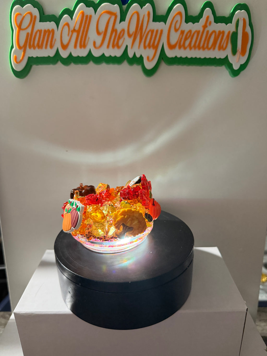 20OZ LIBBY ACRYLIC - RUSTIC ORANGE FALL INSPO DUEL LAVA  - DECO LID