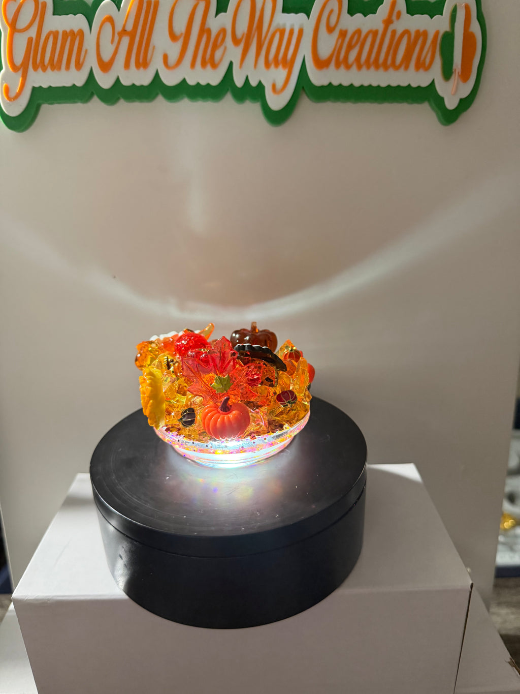 20OZ LIBBY ACRYLIC - RUSTIC ORANGE FALL INSPO DUEL LAVA  - DECO LID