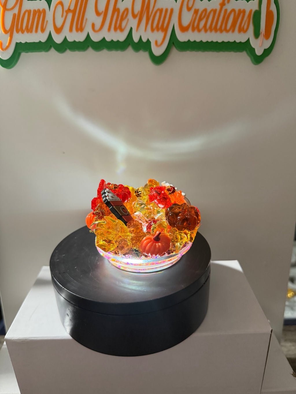 20OZ LIBBY ACRYLIC - RUSTIC ORANGE FALL INSPO DUEL LAVA  - DECO LID