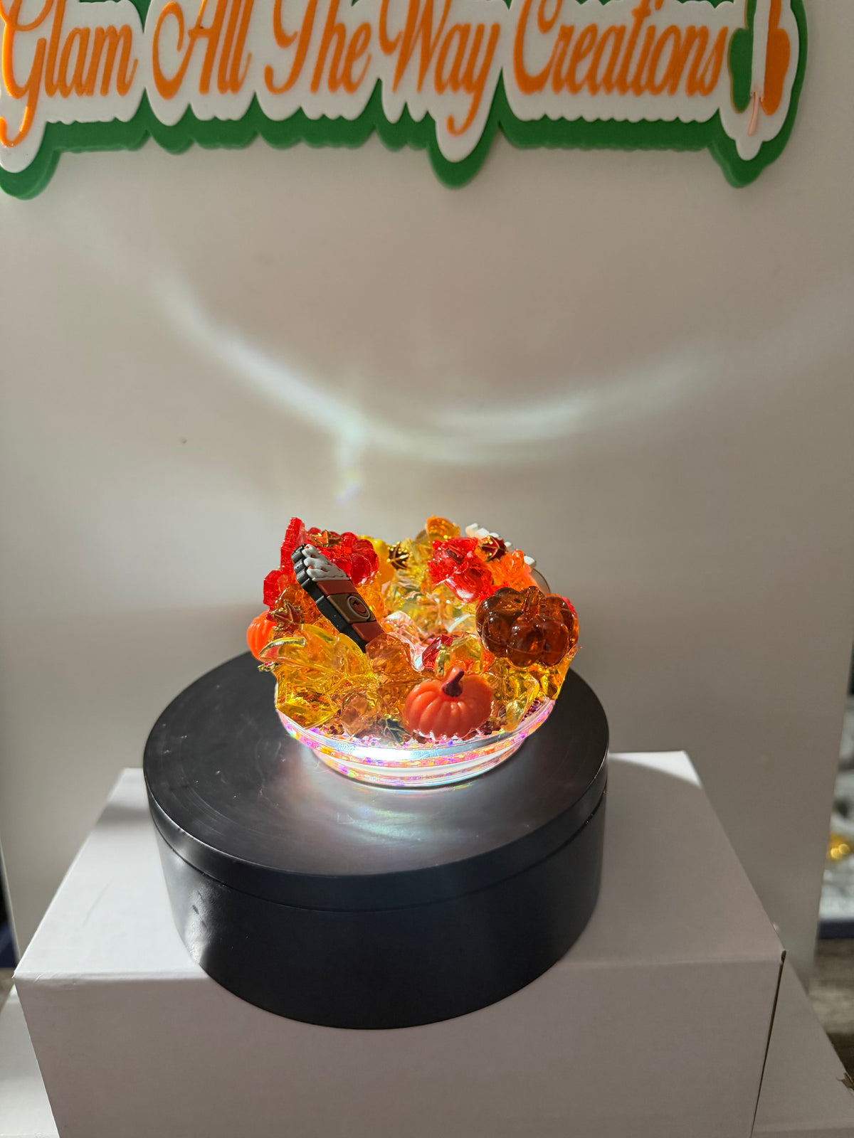 20OZ LIBBY ACRYLIC - RUSTIC ORANGE FALL INSPO DUEL LAVA  - DECO LID