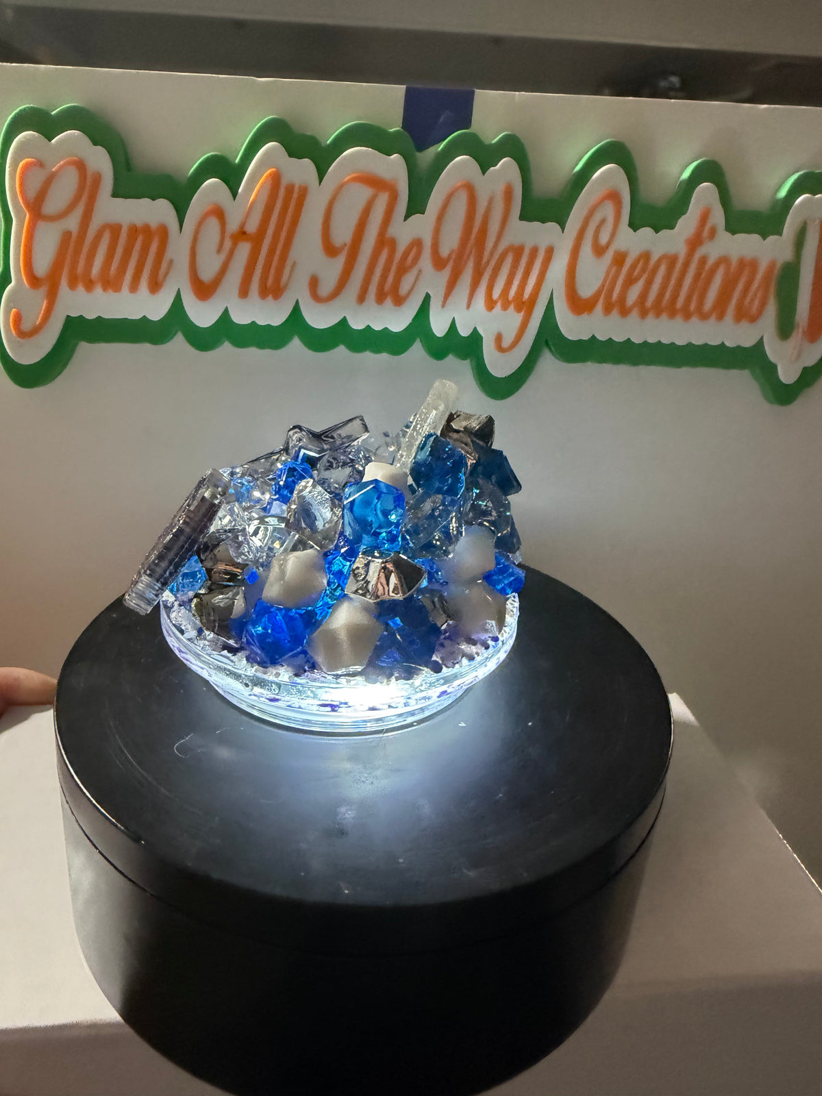 16oz LIBBY HANDLED ACRYLIC - “WE DEM BOYZ” COWBOYS SILVER/BLUE DUEL LAVA - DECO LID