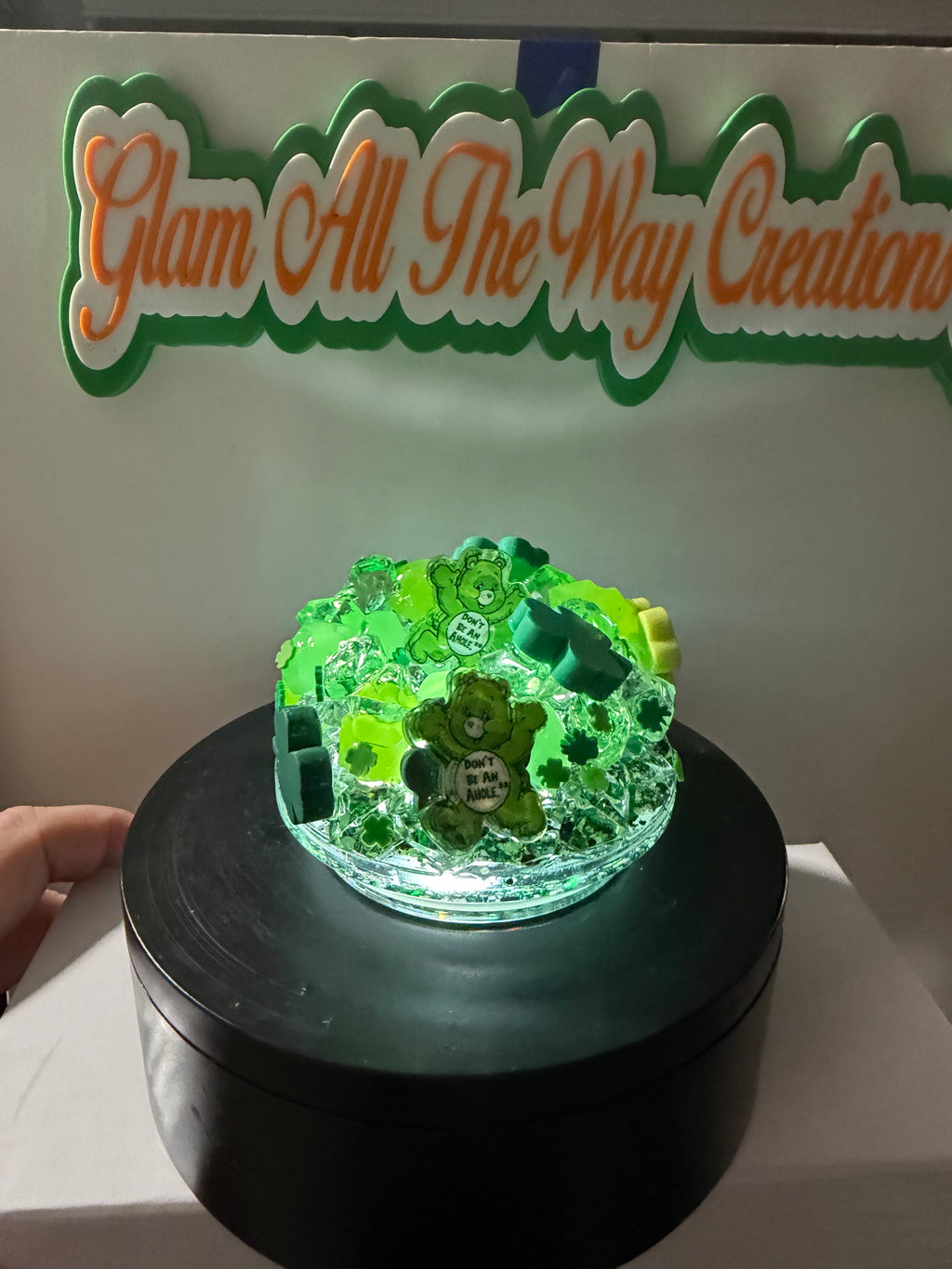 16oz LIBBY HANDLED ACRYLIC - “DONT BE AN AHOLE BEAR” LAVA - DECO LID