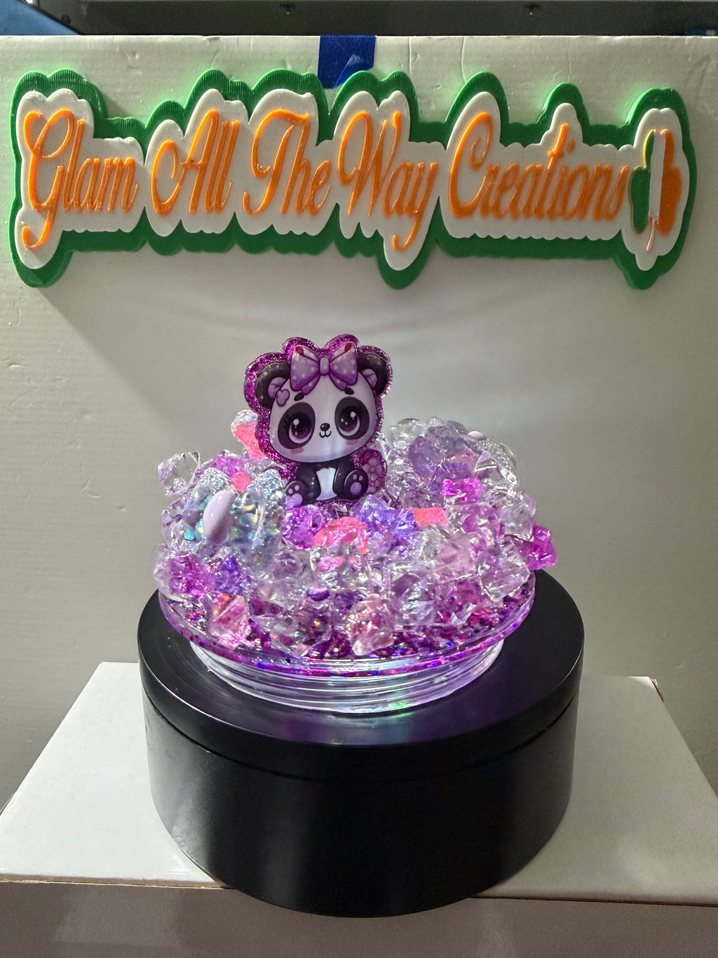 16OZ TAPERED - OMBRE DRY GLITTER “SASSHOLE” CUP - WITH DECO LID
