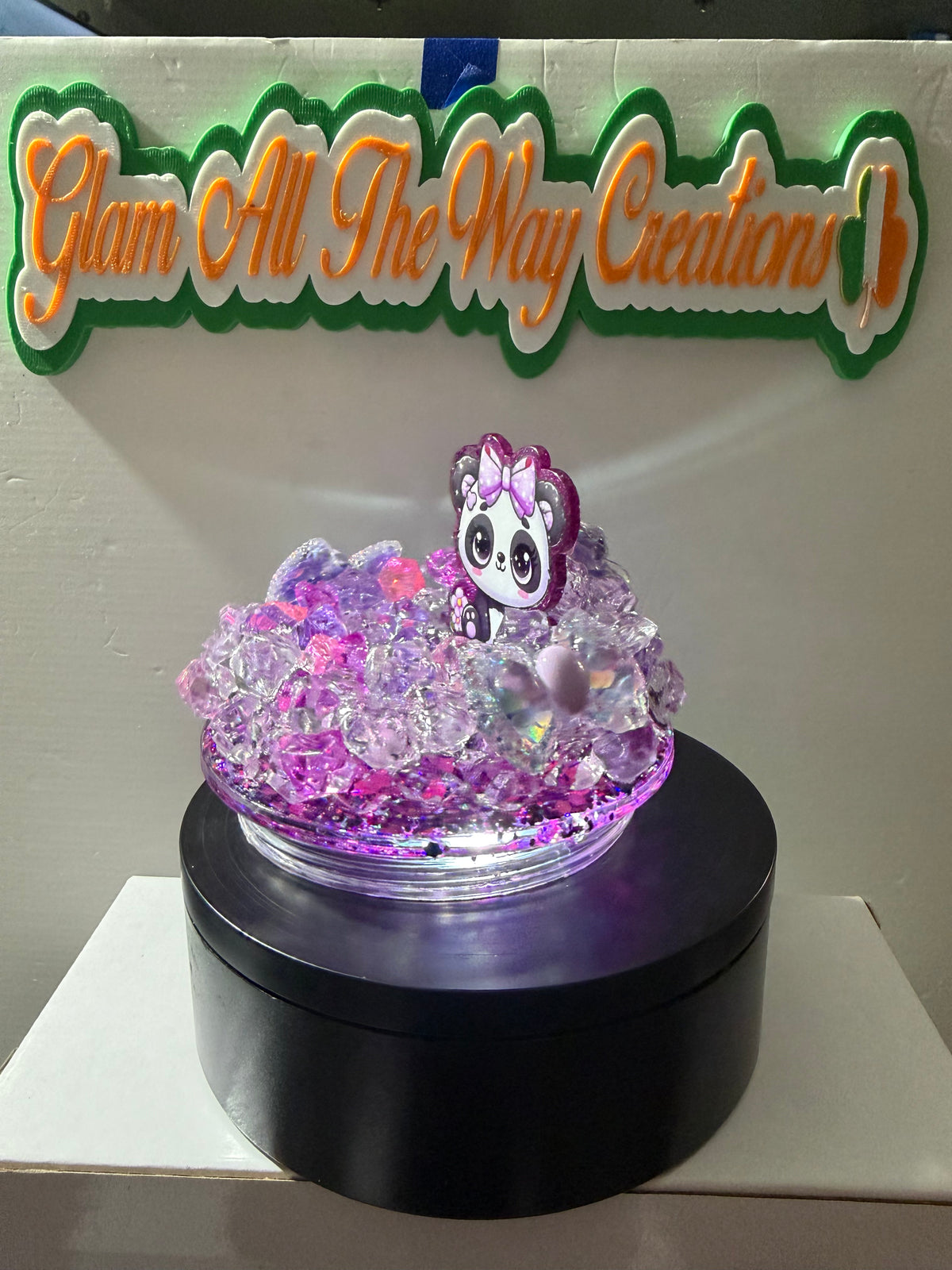 16OZ TAPERED - OMBRE DRY GLITTER “SASSHOLE” CUP - WITH DECO LID
