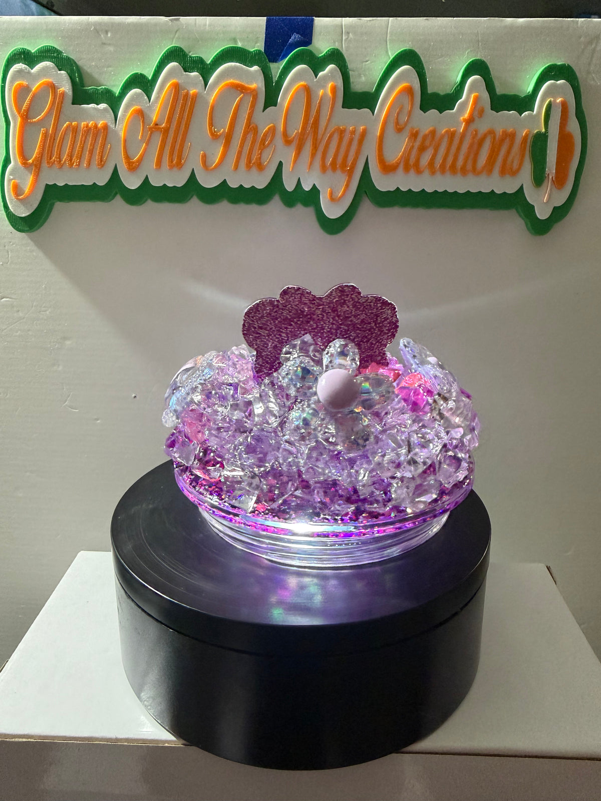 16OZ TAPERED - OMBRE DRY GLITTER “SASSHOLE” CUP - WITH DECO LID