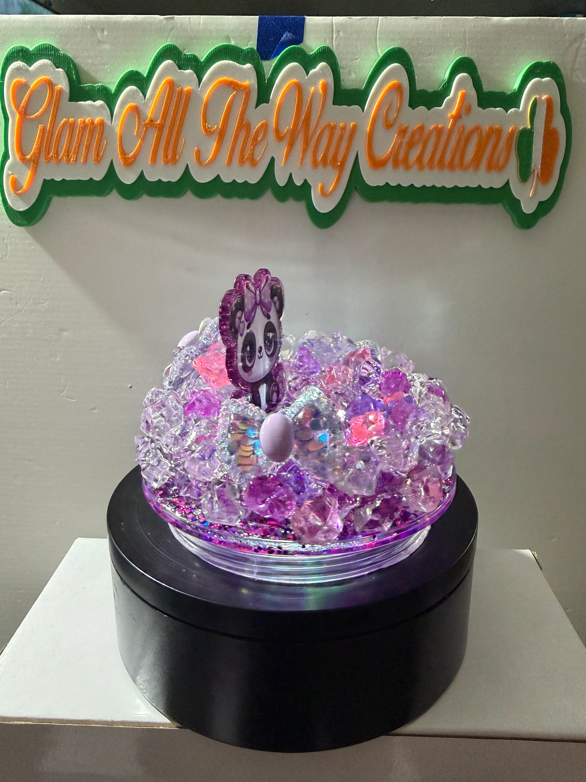 16OZ TAPERED - OMBRE DRY GLITTER “SASSHOLE” CUP - WITH DECO LID