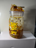 WINNIE THE POOH - HONEY DRIP MASON JAR 20oz WITH DECORATED LID