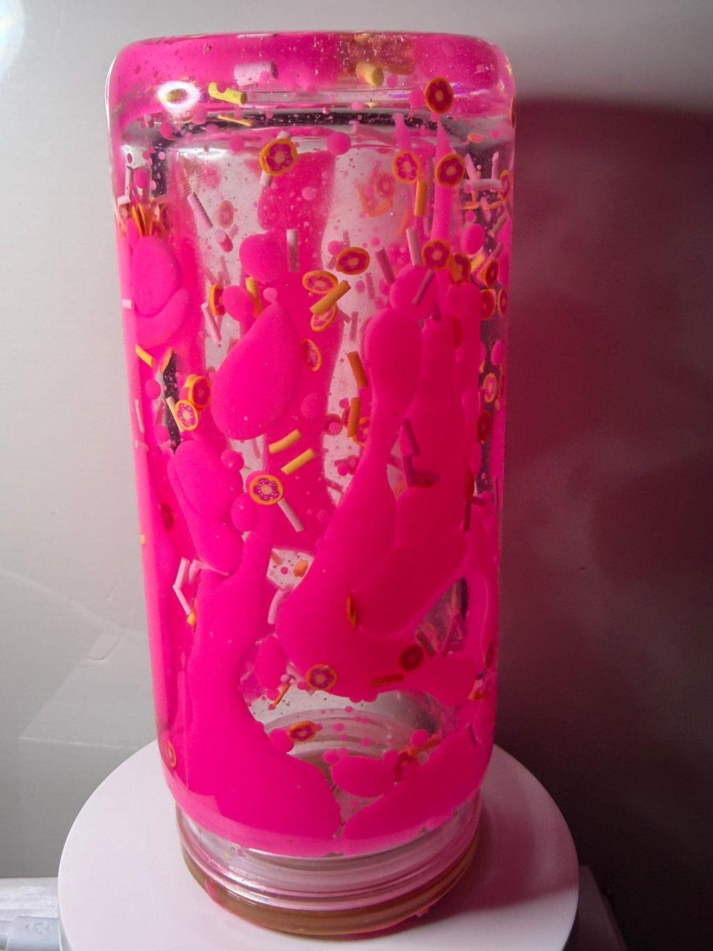 HOMER SIMPSON DONUT CUP W/ DECO LID - SINGLE LAVA - 20OZ LIBBY CAN STYLE