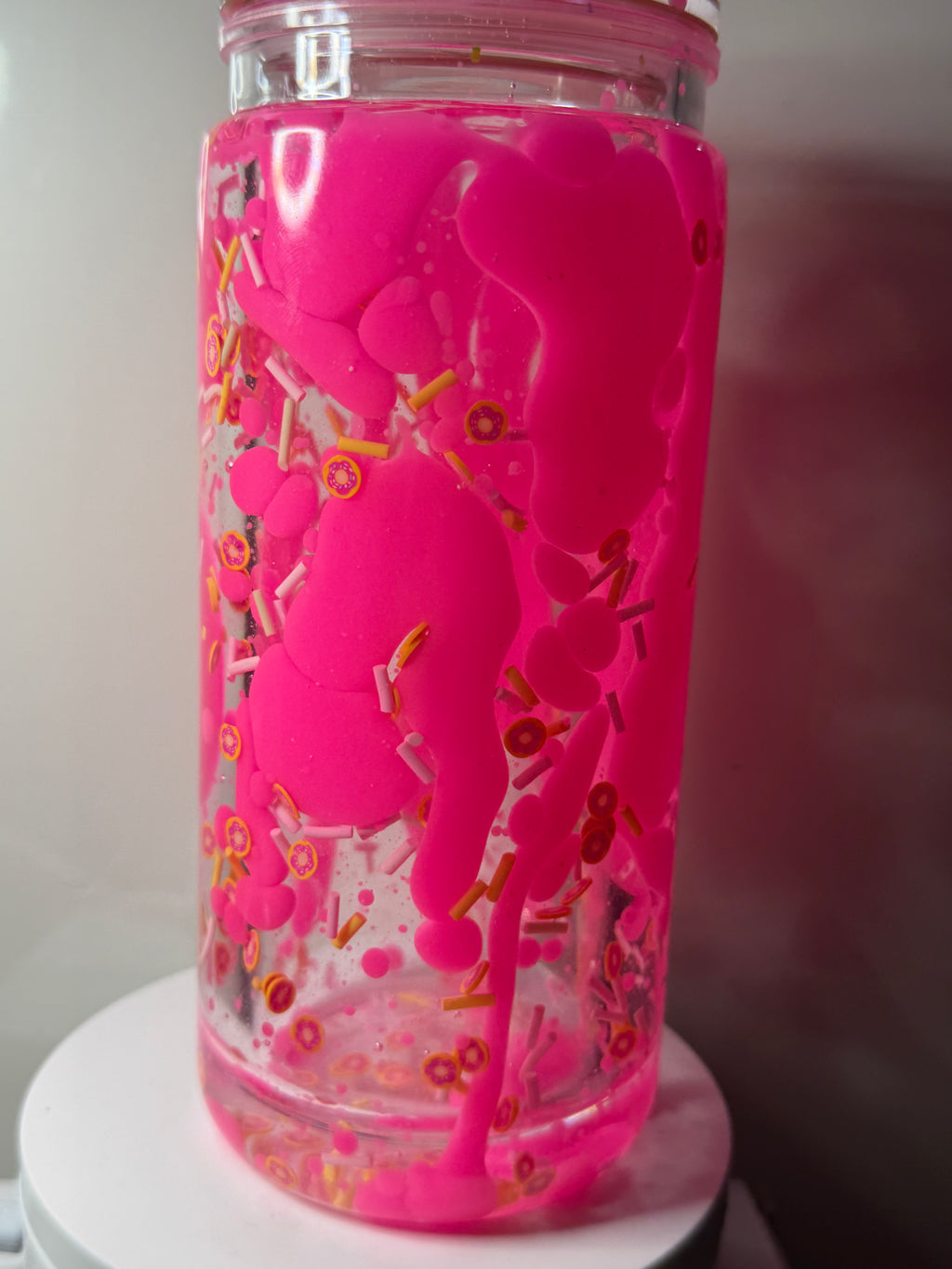 HOMER SIMPSON DONUT CUP W/ DECO LID - SINGLE LAVA - 20OZ LIBBY CAN STYLE