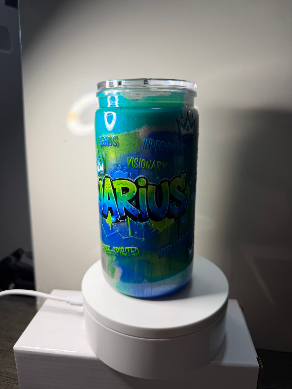 AQUARIUS paint cup - 16oz Libby Can Style