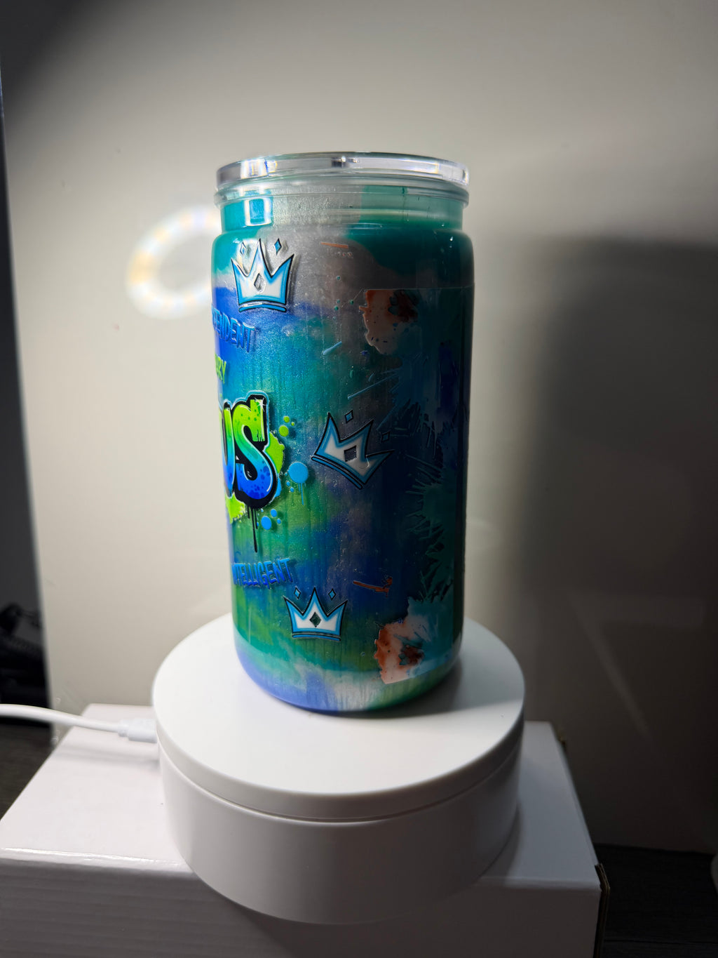 AQUARIUS paint cup - 16oz Libby Can Style