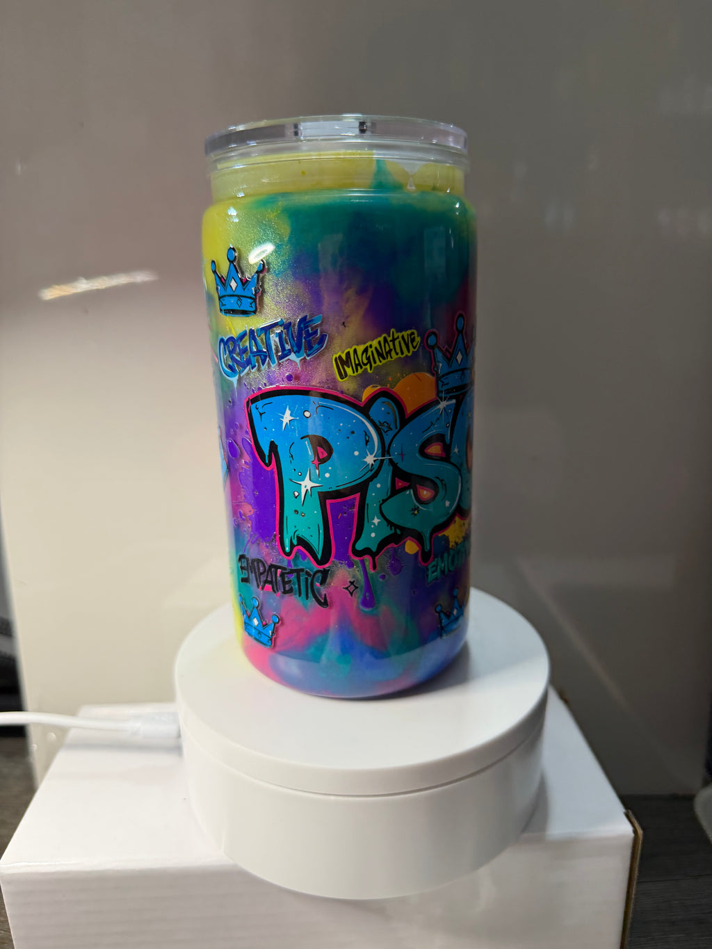 PISCES paint cup - 16oz Libby Can Style