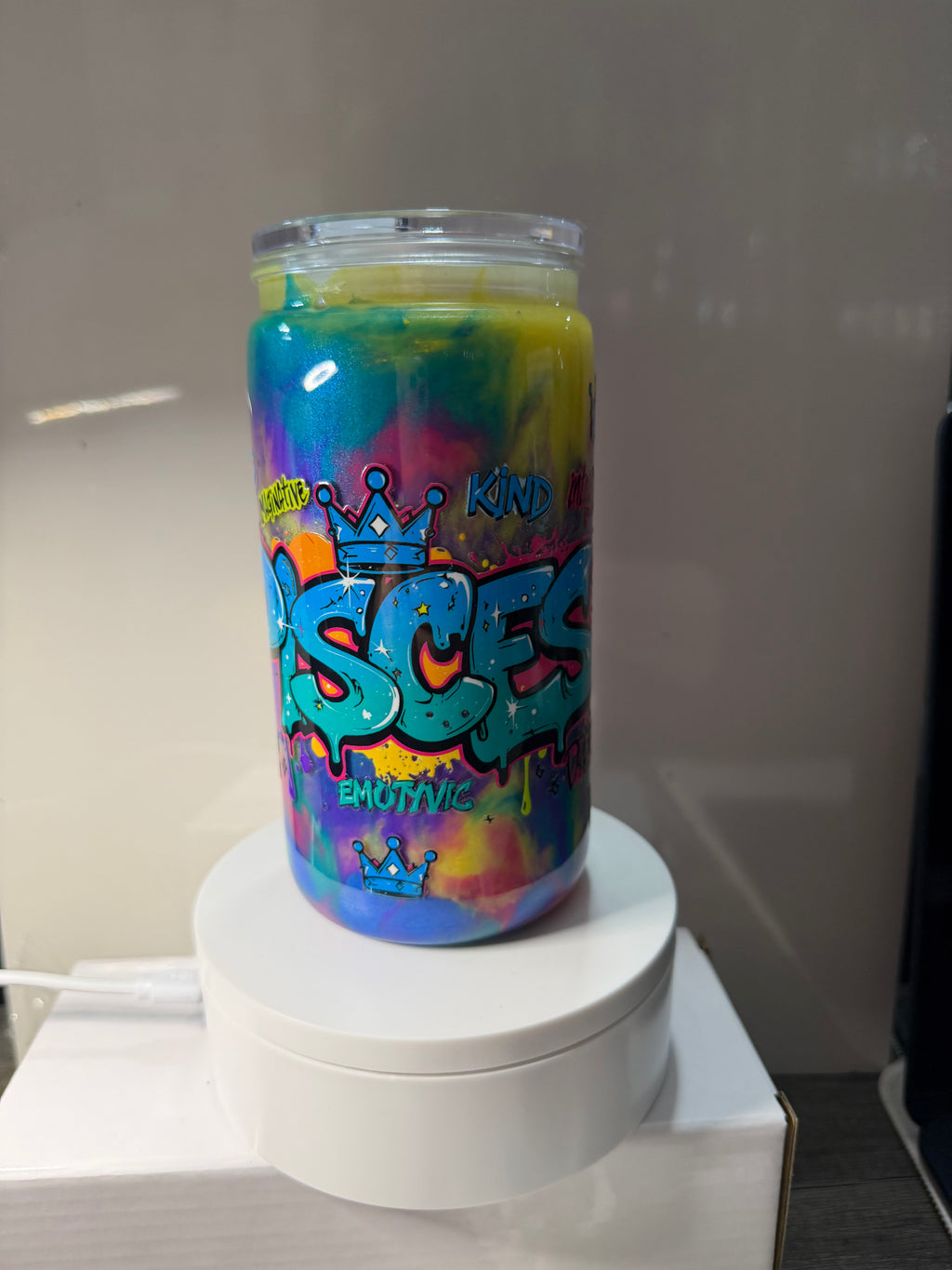 PISCES paint cup - 16oz Libby Can Style