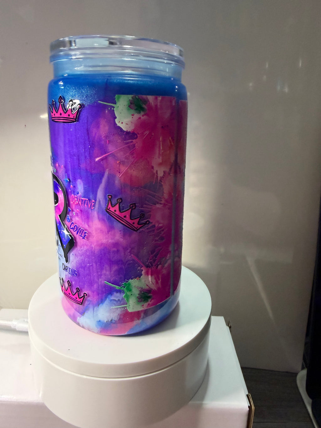CANCER paint cup - 16oz Libby Can Style