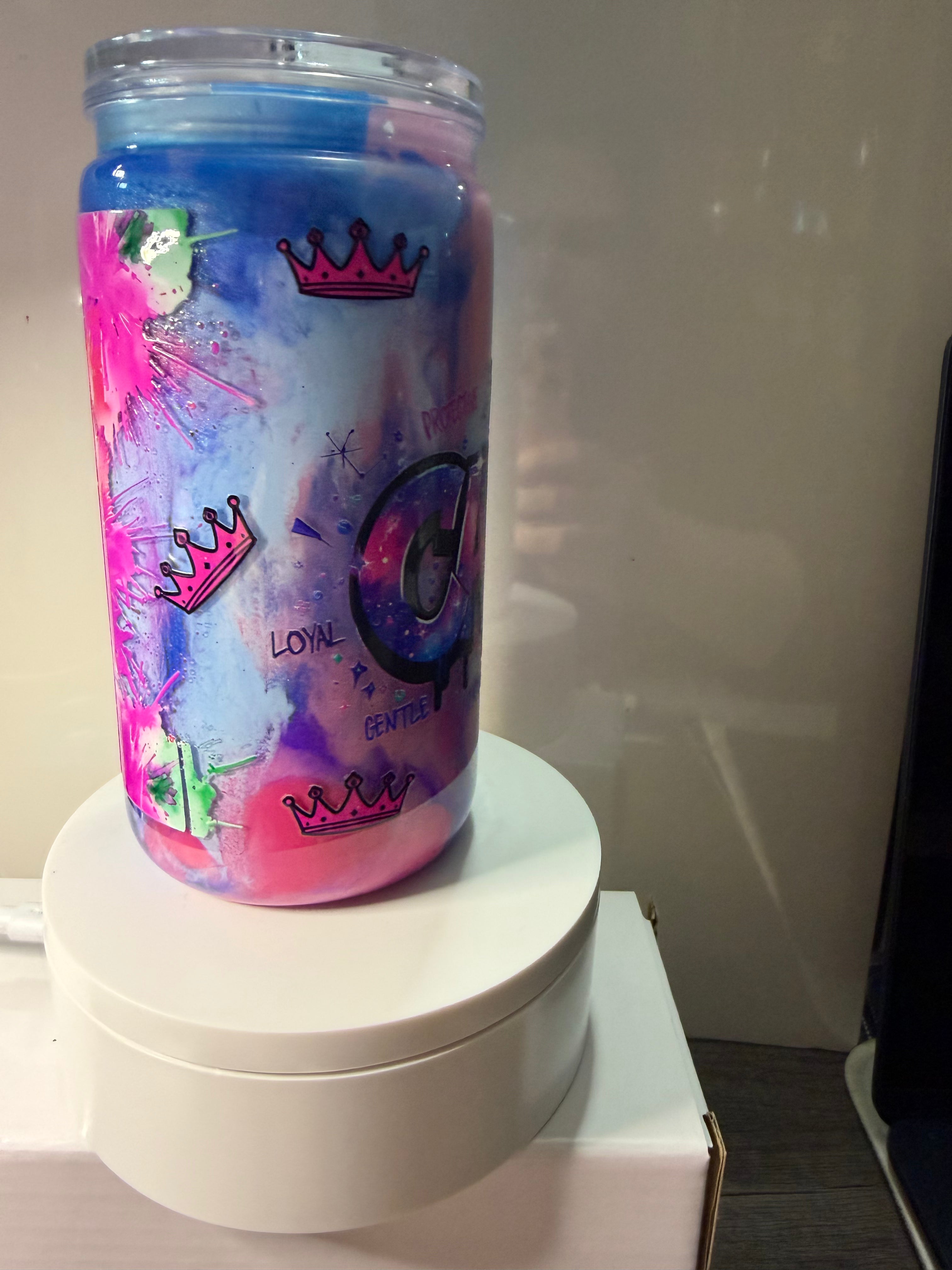 CANCER paint cup - 16oz Libby Can Style