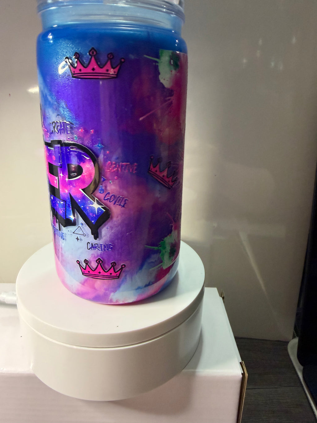 CANCER paint cup - 16oz Libby Can Style