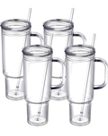 40oz Acrylic Tumbler with Handle - Custom